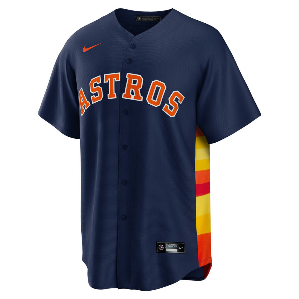 Men's Houston Astros Alex Bregman Alternate Player Name Jersey - Navy