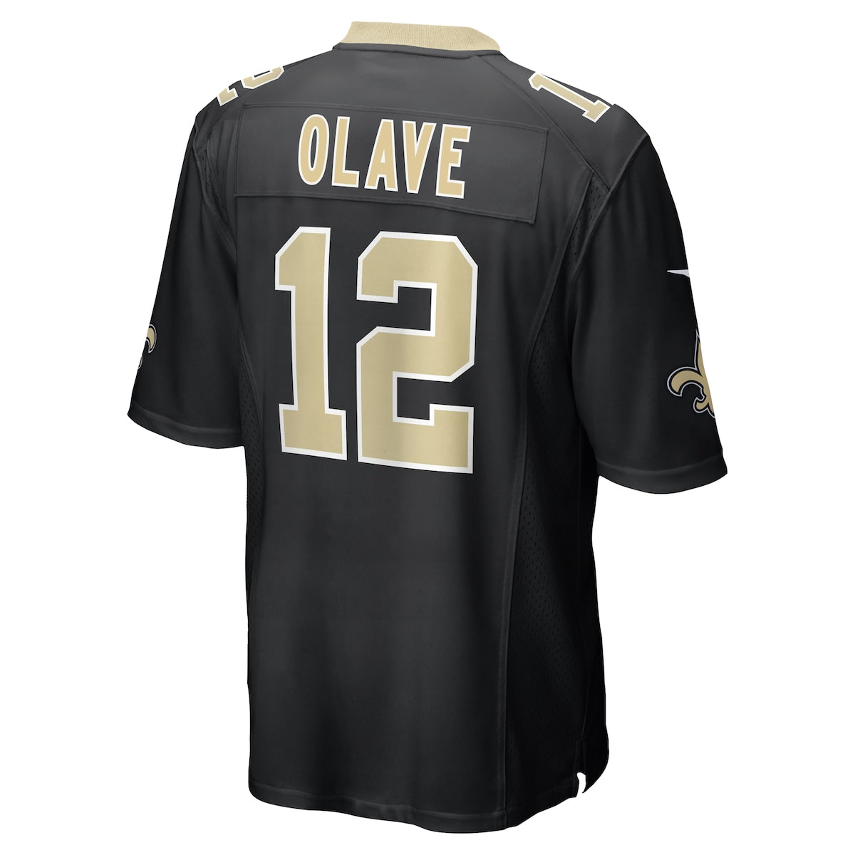 Men's Chris Olave Nike Saints Game Day Jersey - Black