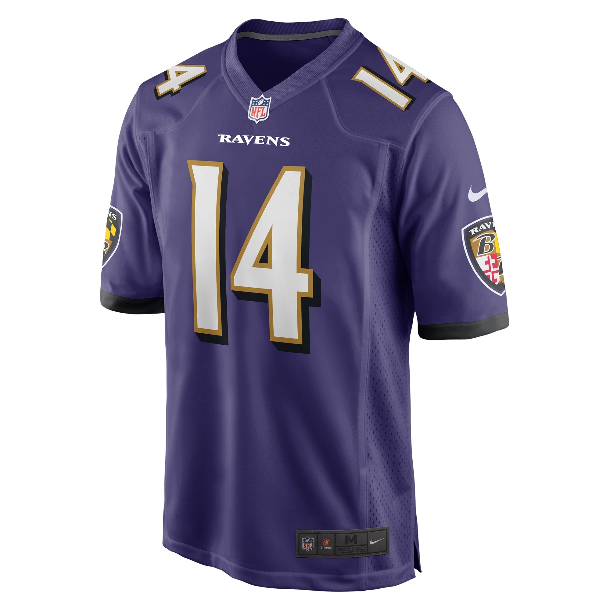 Men's Nike Kyle Hamilton Purple Baltimore Ravens Player Game Jersey