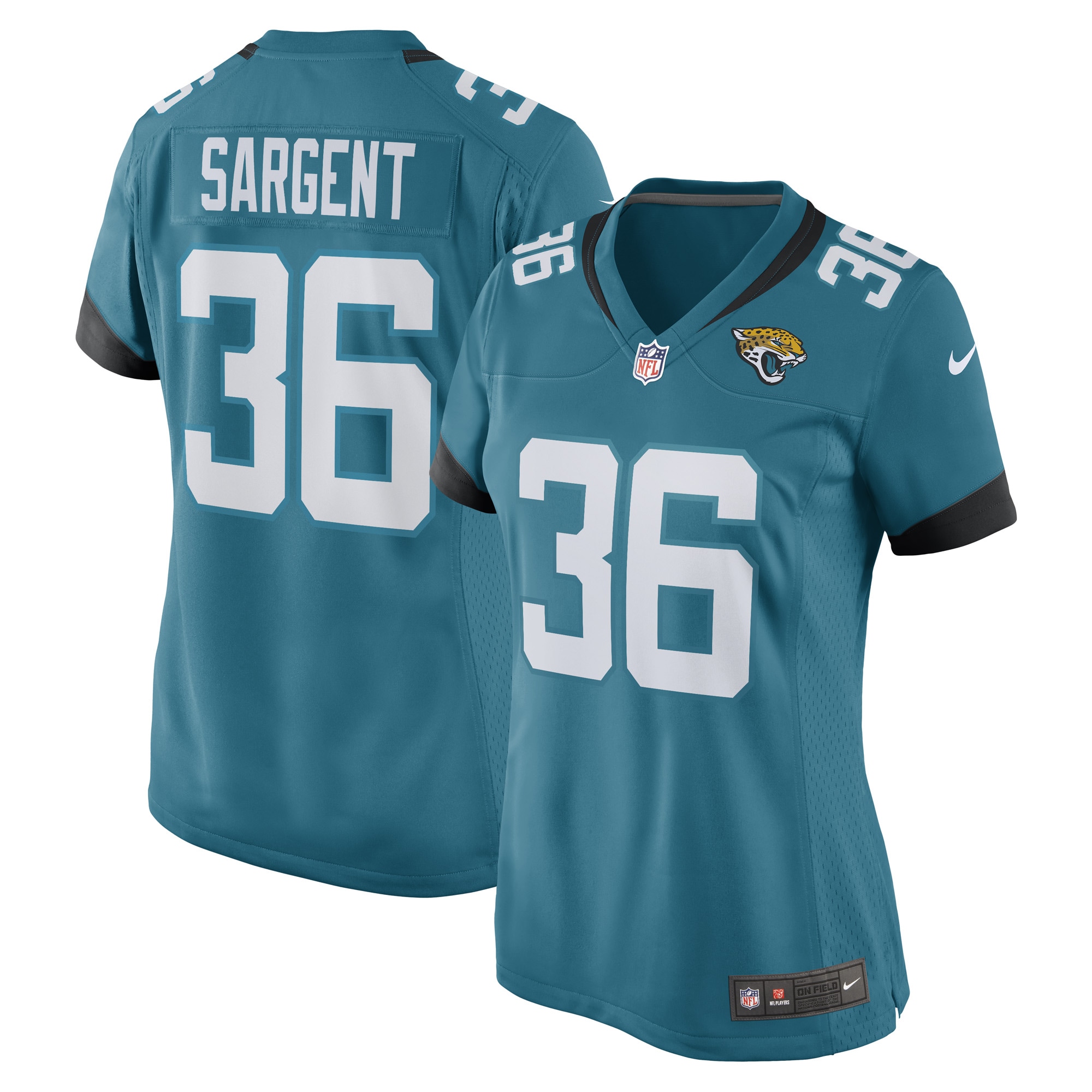 Mekhi Sargent Jacksonville Jaguars Nike Women's Game Player Jersey - Teal