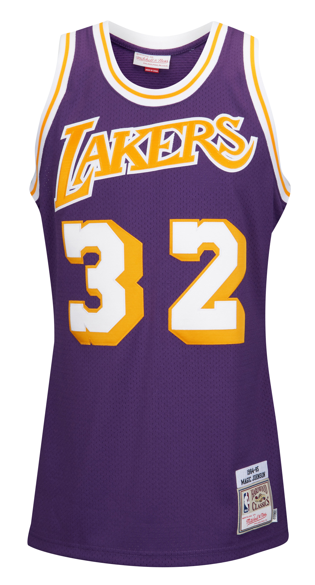 Men's Johnson Earvin Magic Mitchell & Ness All Star Authentic Jersey - Purple