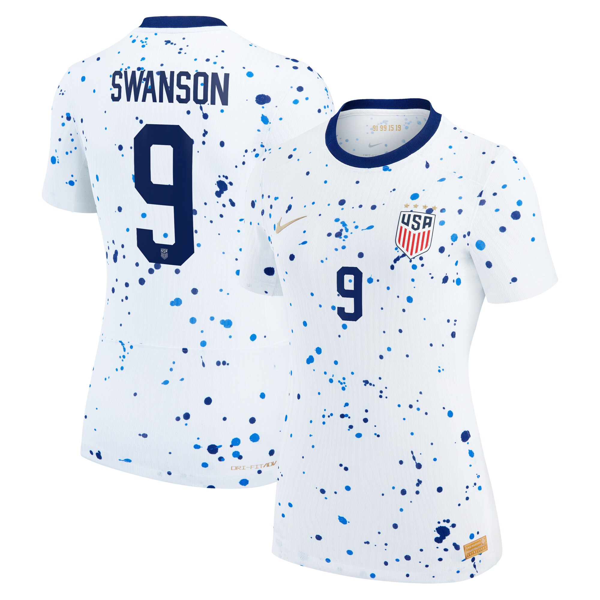 Mallory Swanson USWNT Nike Women's 2023 Home Authentic Jersey - White