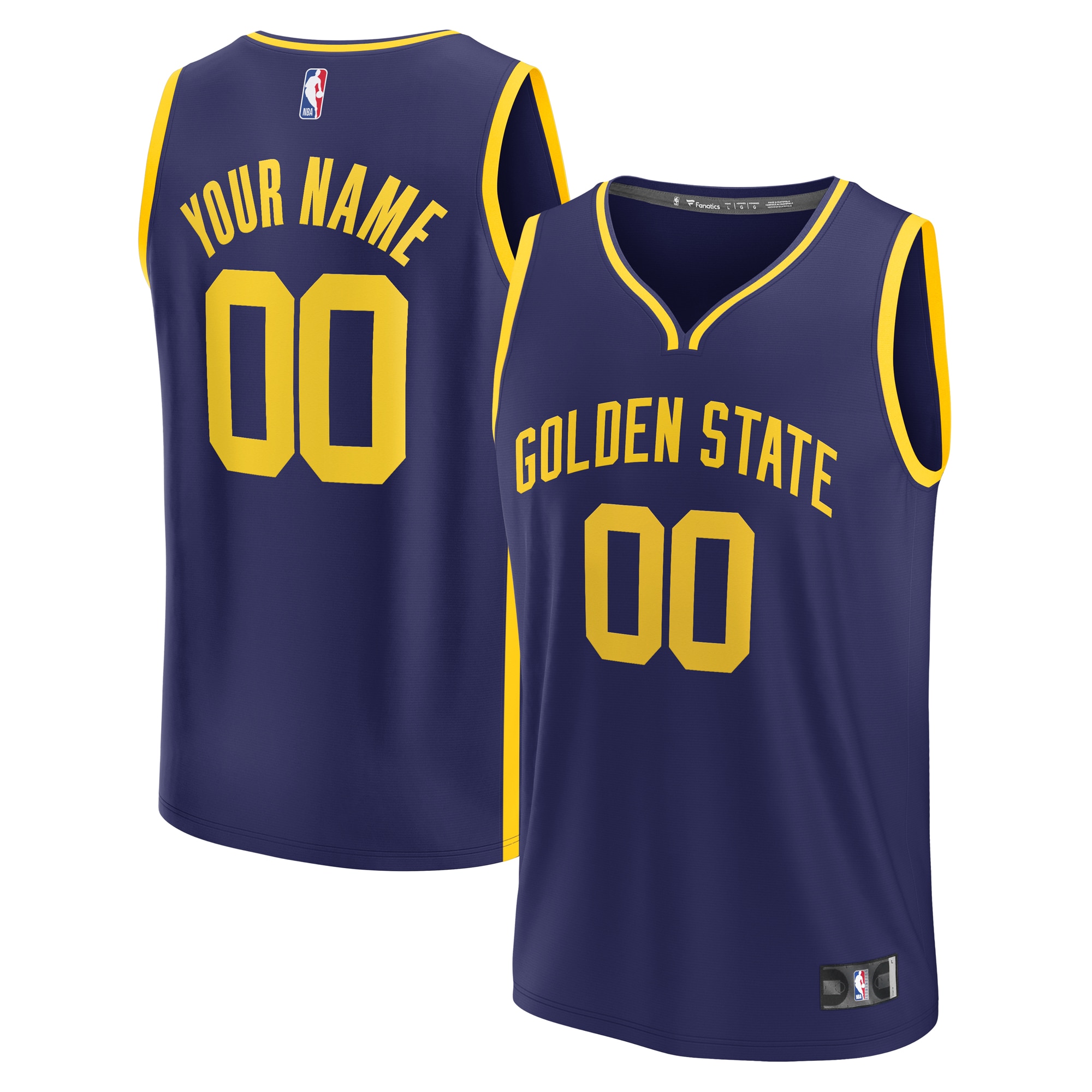 Golden State Warriors Fanatics Branded Youth 2022/23 Fast Break Replica Custom Jersey - Statement Edition - Navy