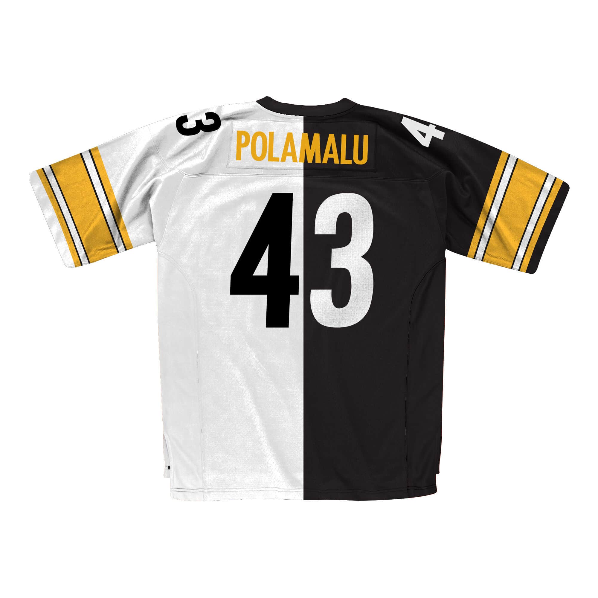 Split Home & Away Legacy Troy Polamalu Pittsburgh Steelers Home 2005 Jersey