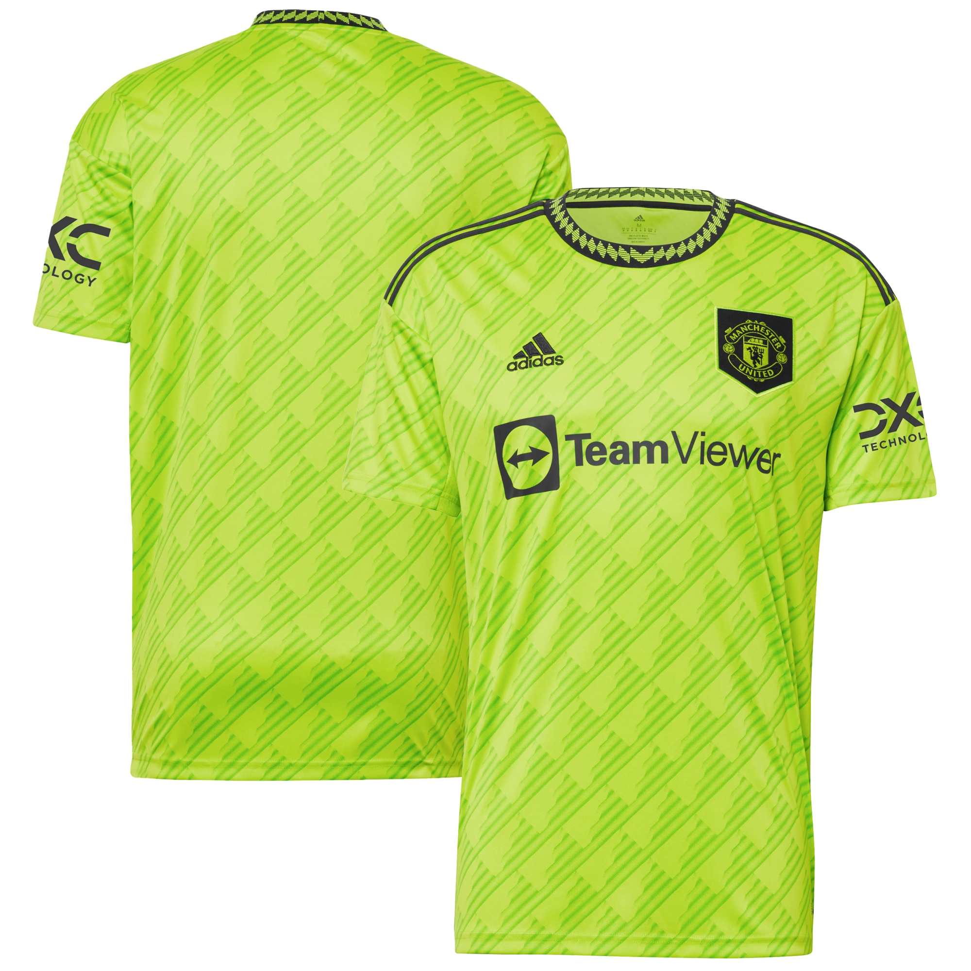 Manchester United adidas 2022/23 Third Replica Jersey - Neon Green
