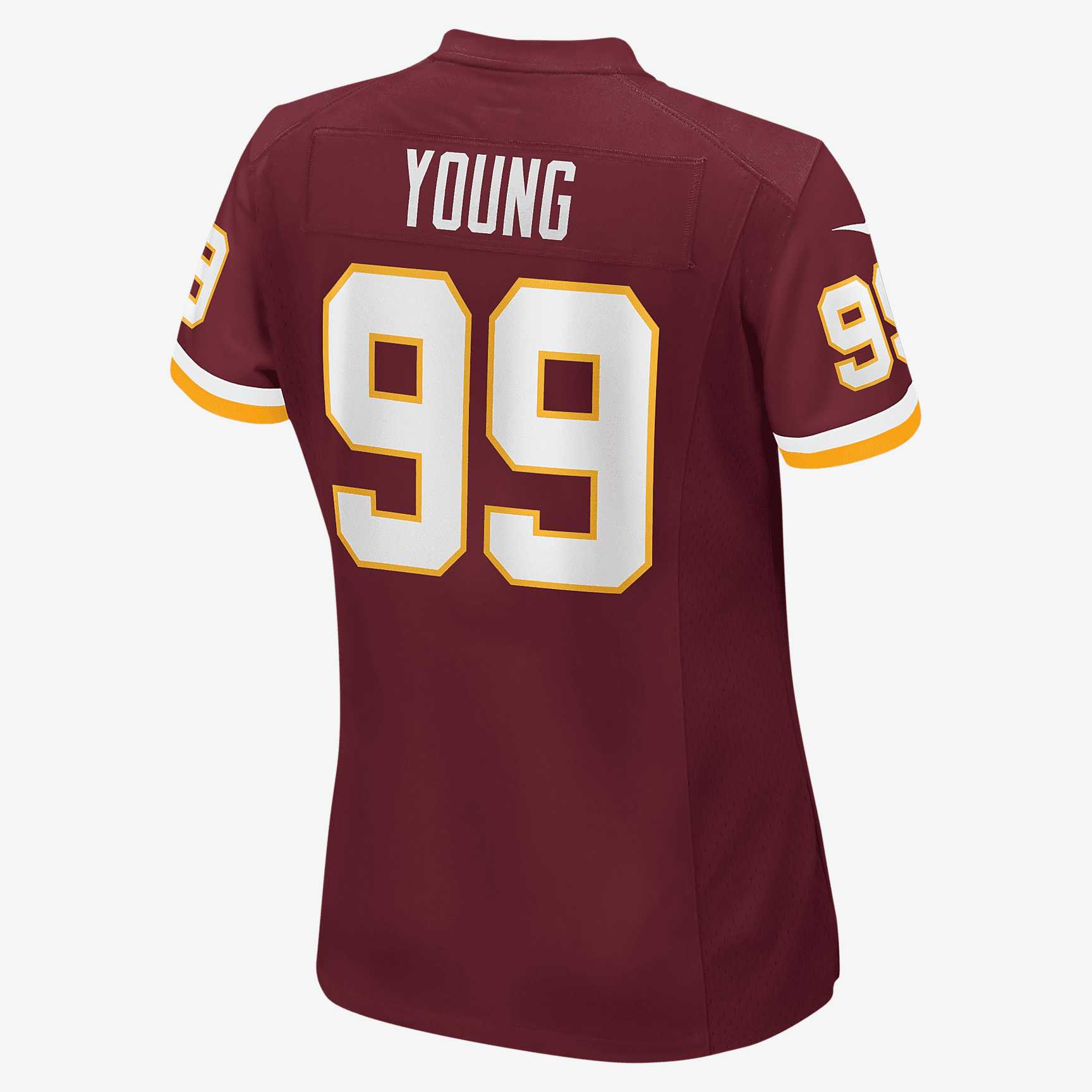 NFL Washington Football Team (Chase Young) Women's Game Football Jersey - Burgundy