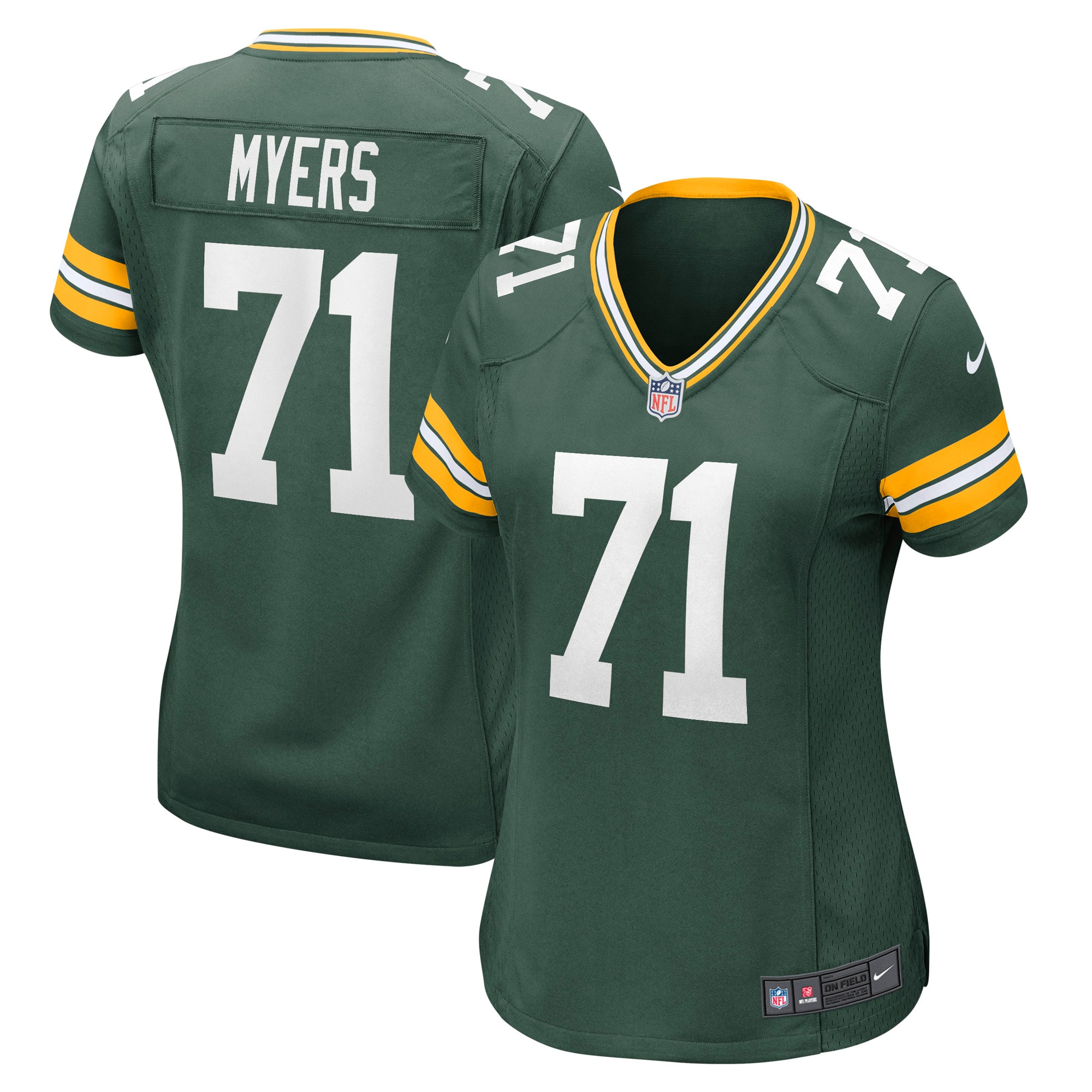 Josh Myers Green Bay Packers Nike Women's Game Jersey - Green