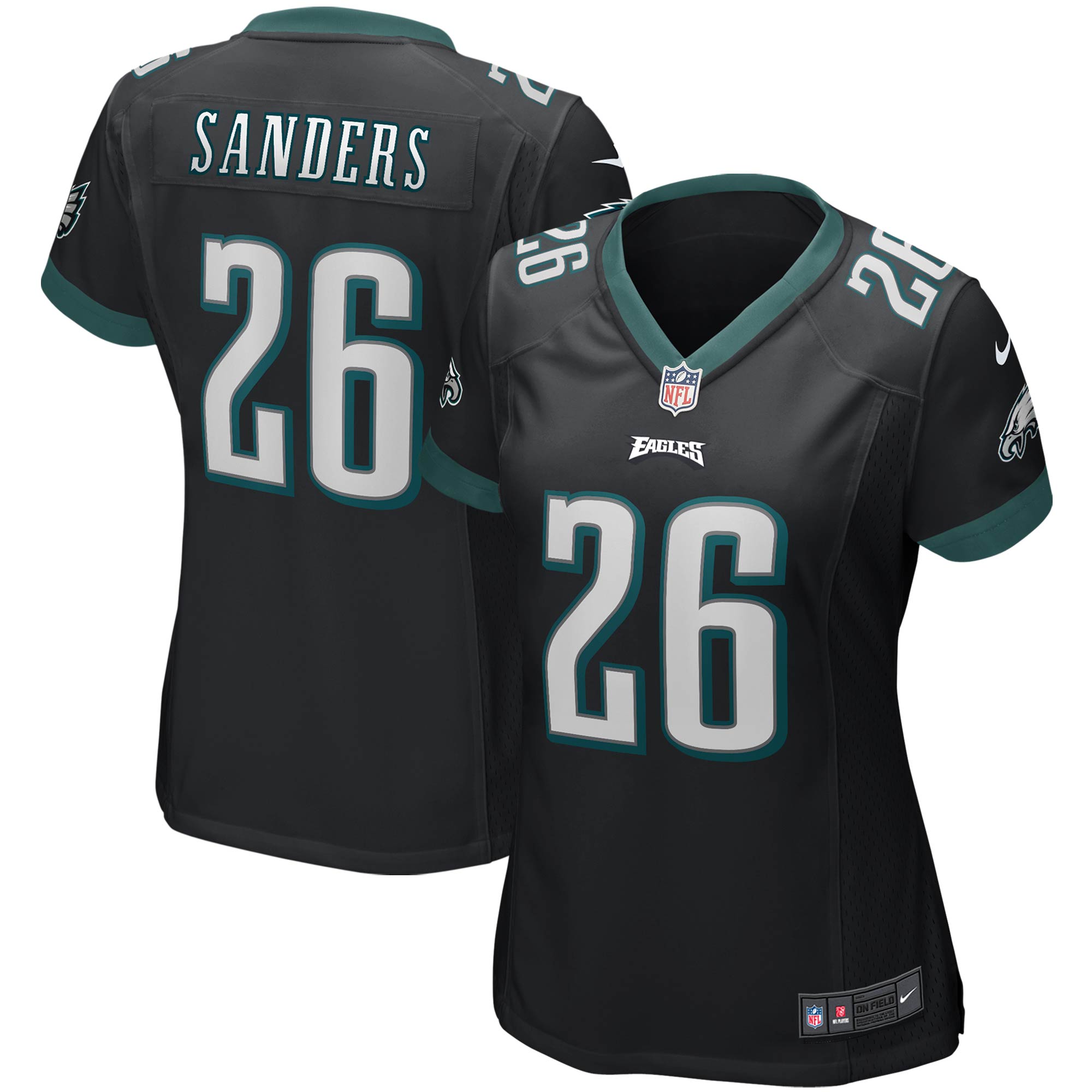 Miles Sanders Philadelphia Eagles Nike Women's Game Jersey - Black