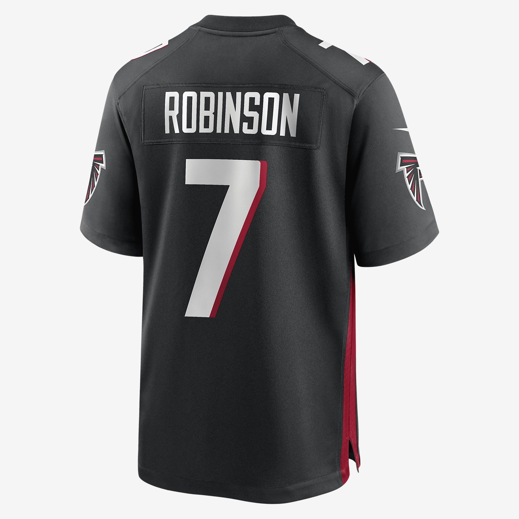 Bijan Robinson Atlanta Falcons Men's Nike NFL Game Football Jersey - Black