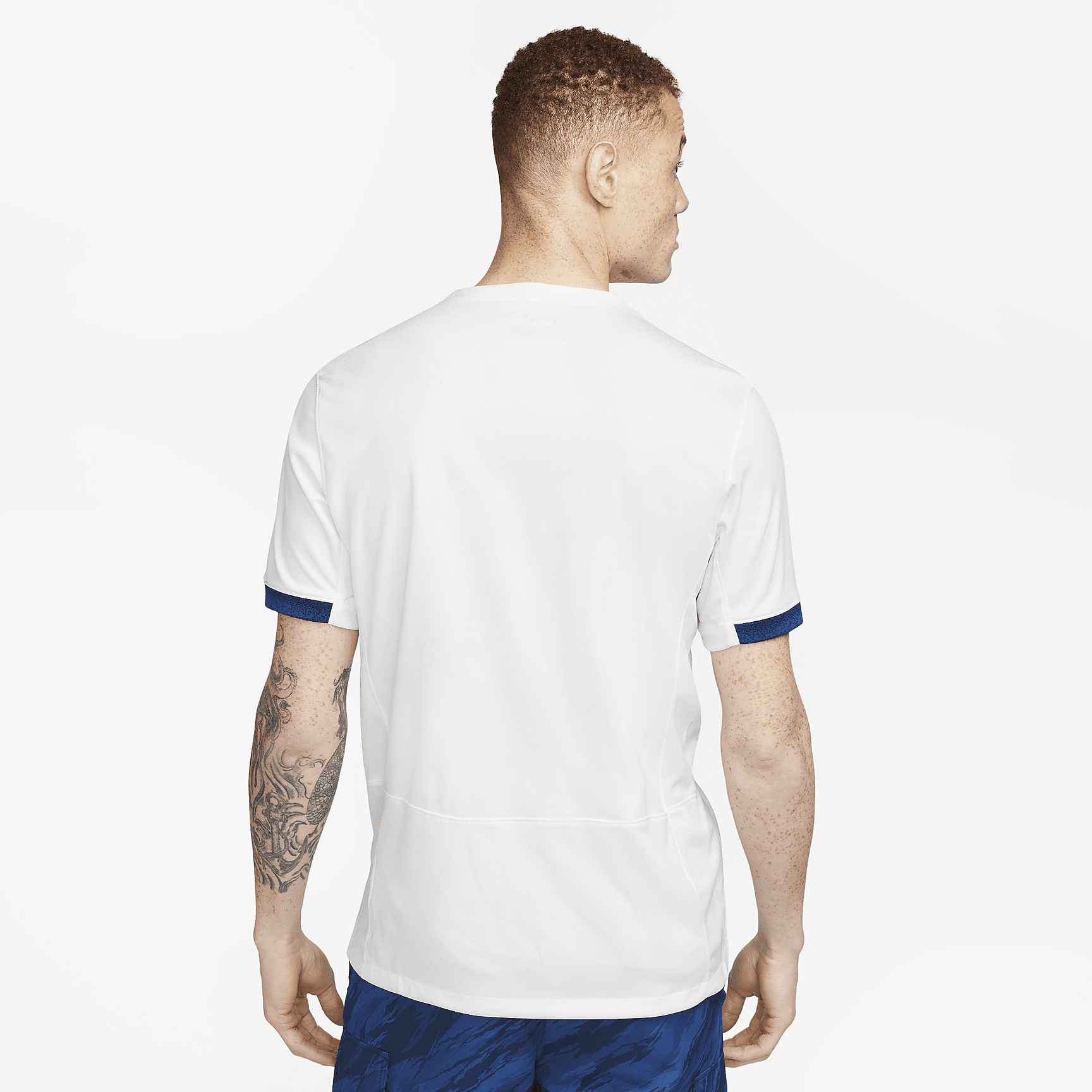 England 2023 Stadium Home Men's Nike Dri-FIT Soccer Jersey - Summit White/Gym Blue/Gym Blue