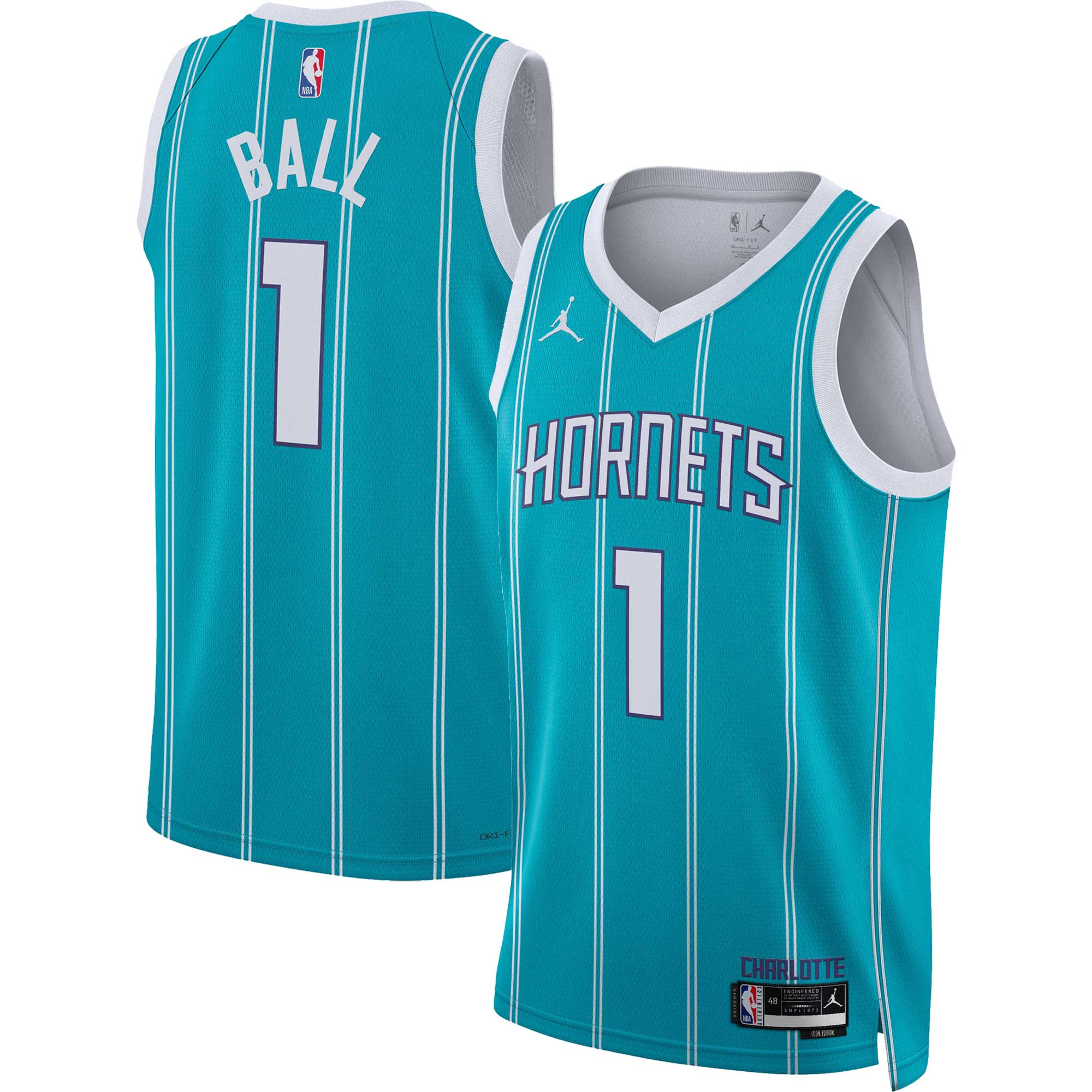 LaMelo Ball Charlotte Hornets Jordan Brand Unisex Swingman Jersey - Association Edition - Teal