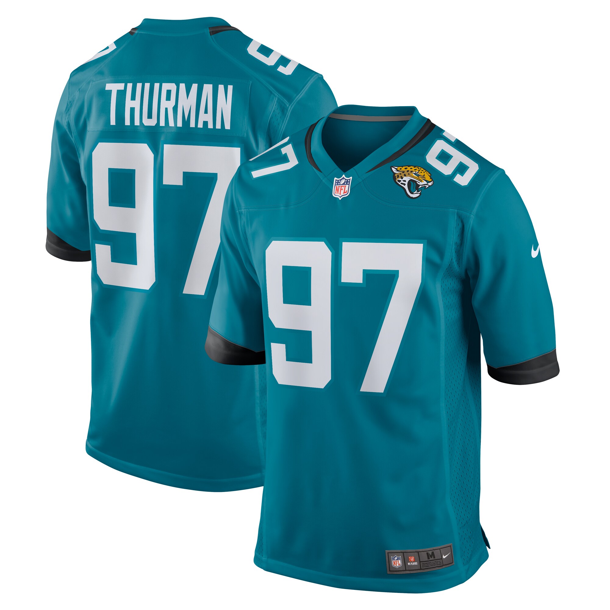 Nick Thurman Jacksonville Jaguars Nike Home Game Player Jersey - Teal