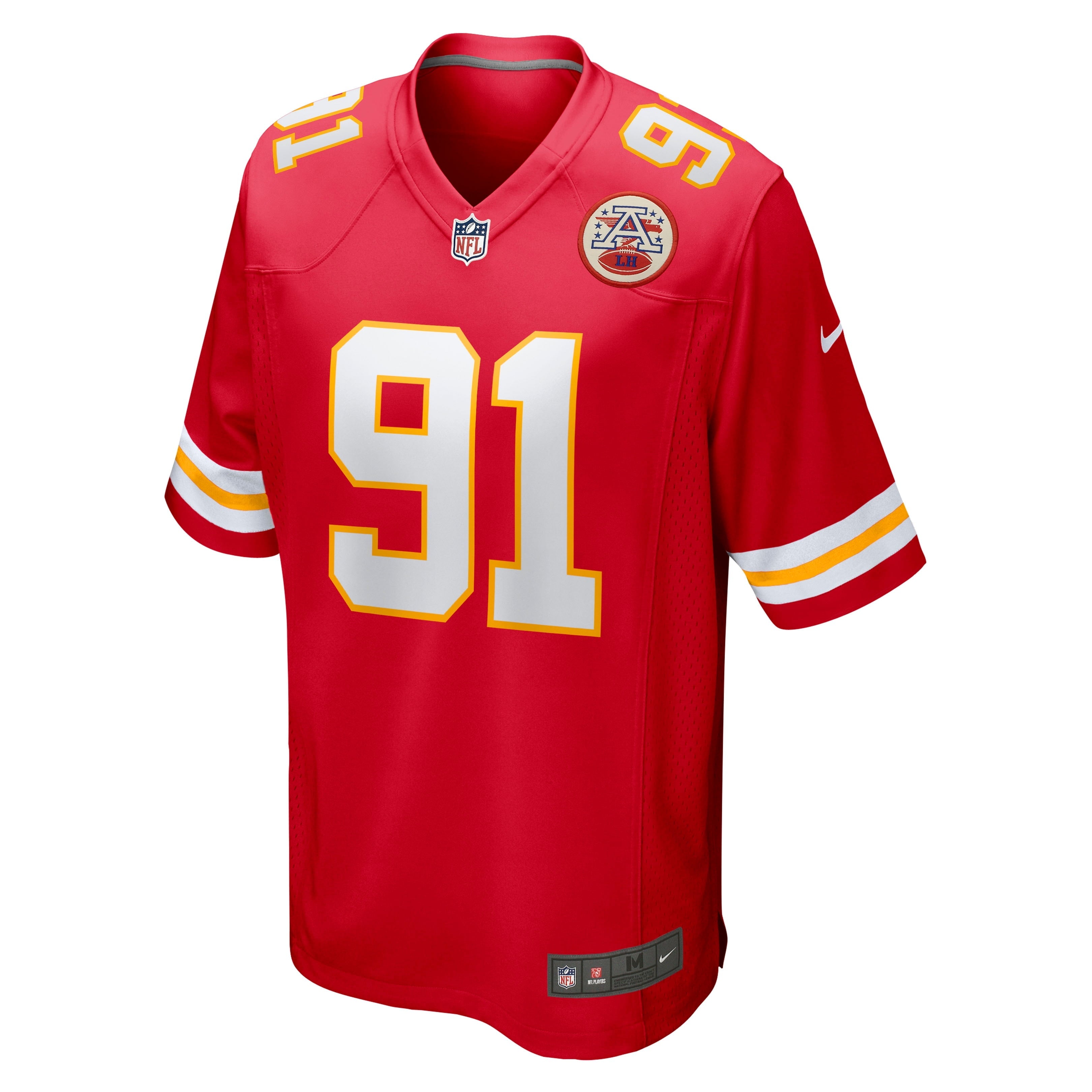 Men's Nike Derrick Nnadi Red Kansas City Chiefs Game Jersey