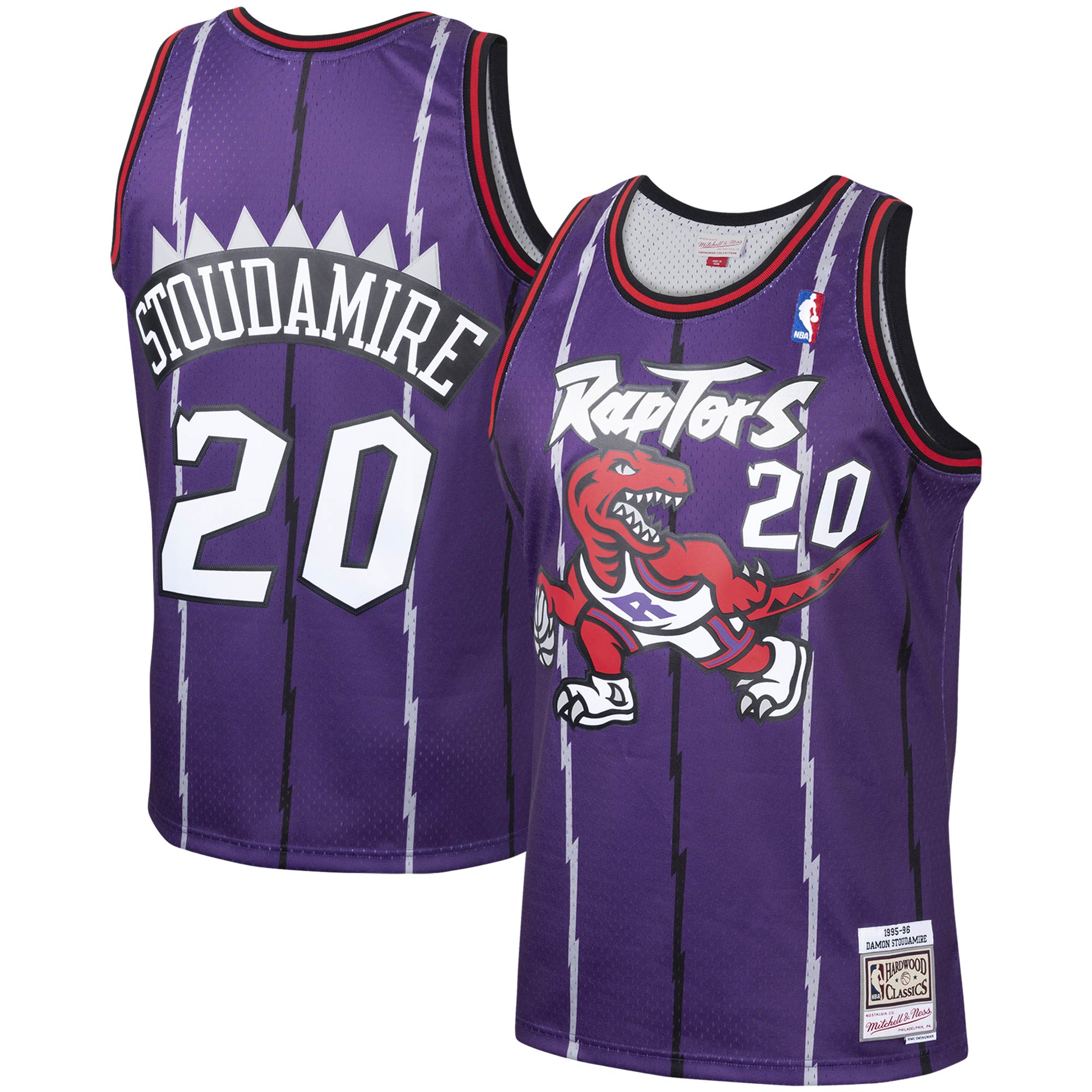 Damon Stoudamire Toronto Raptors Mitchell & Ness Hardwood Classics Swingman Jersey - Purple