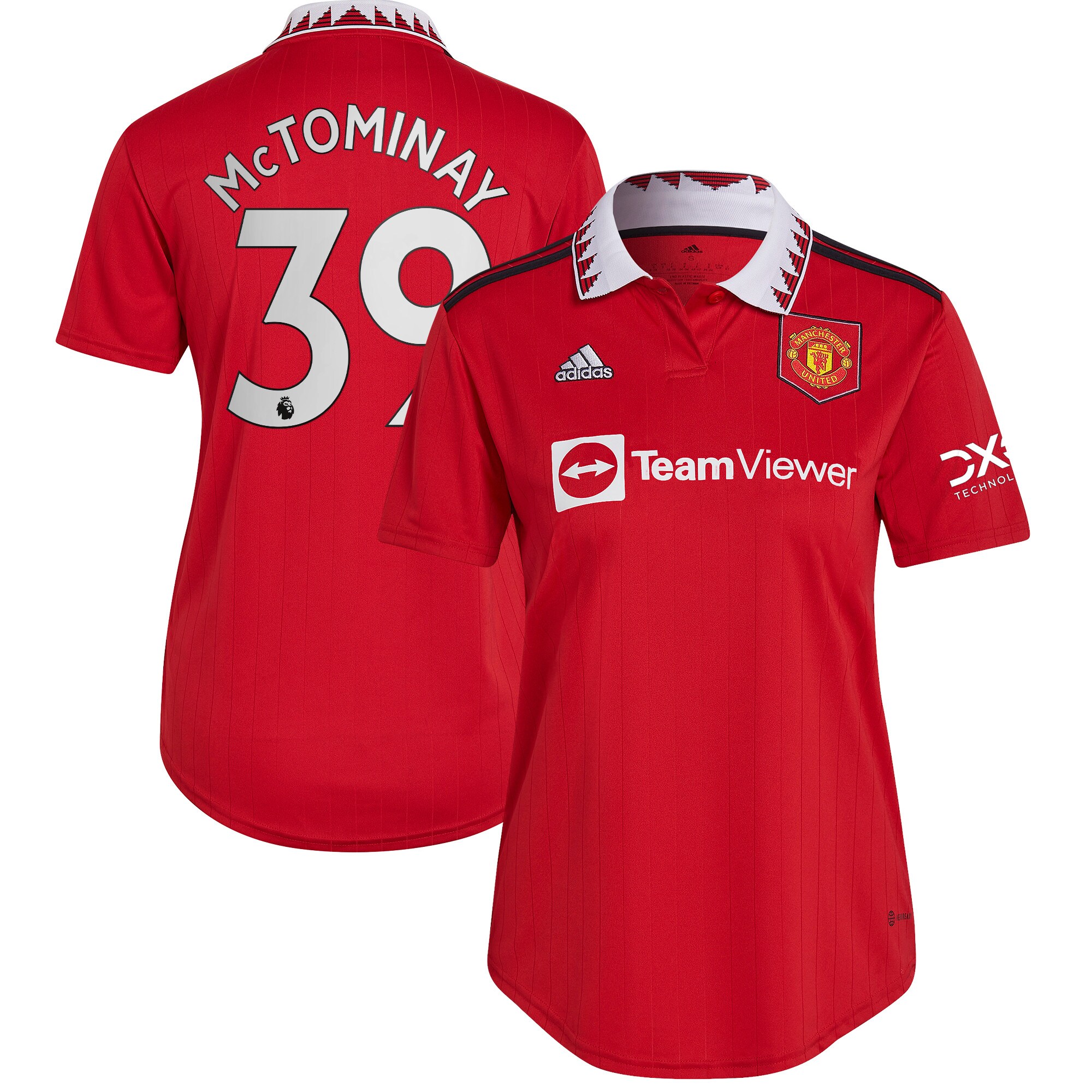 Scott McTominay Manchester United adidas Women's 2022/23 Home Replica Player Jersey - Red