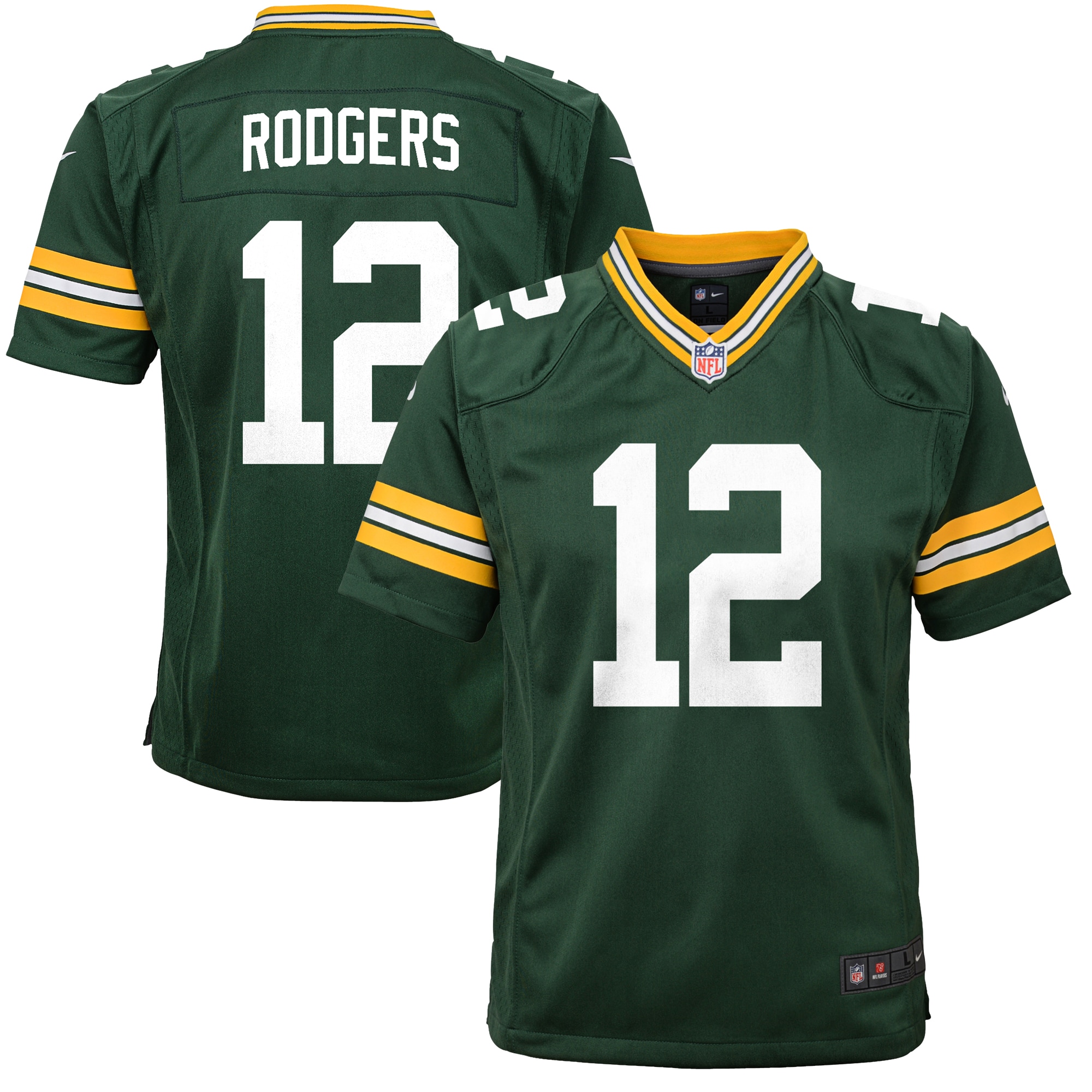 Aaron Rodgers Green Bay Packers Nike Youth Game Jersey - Green