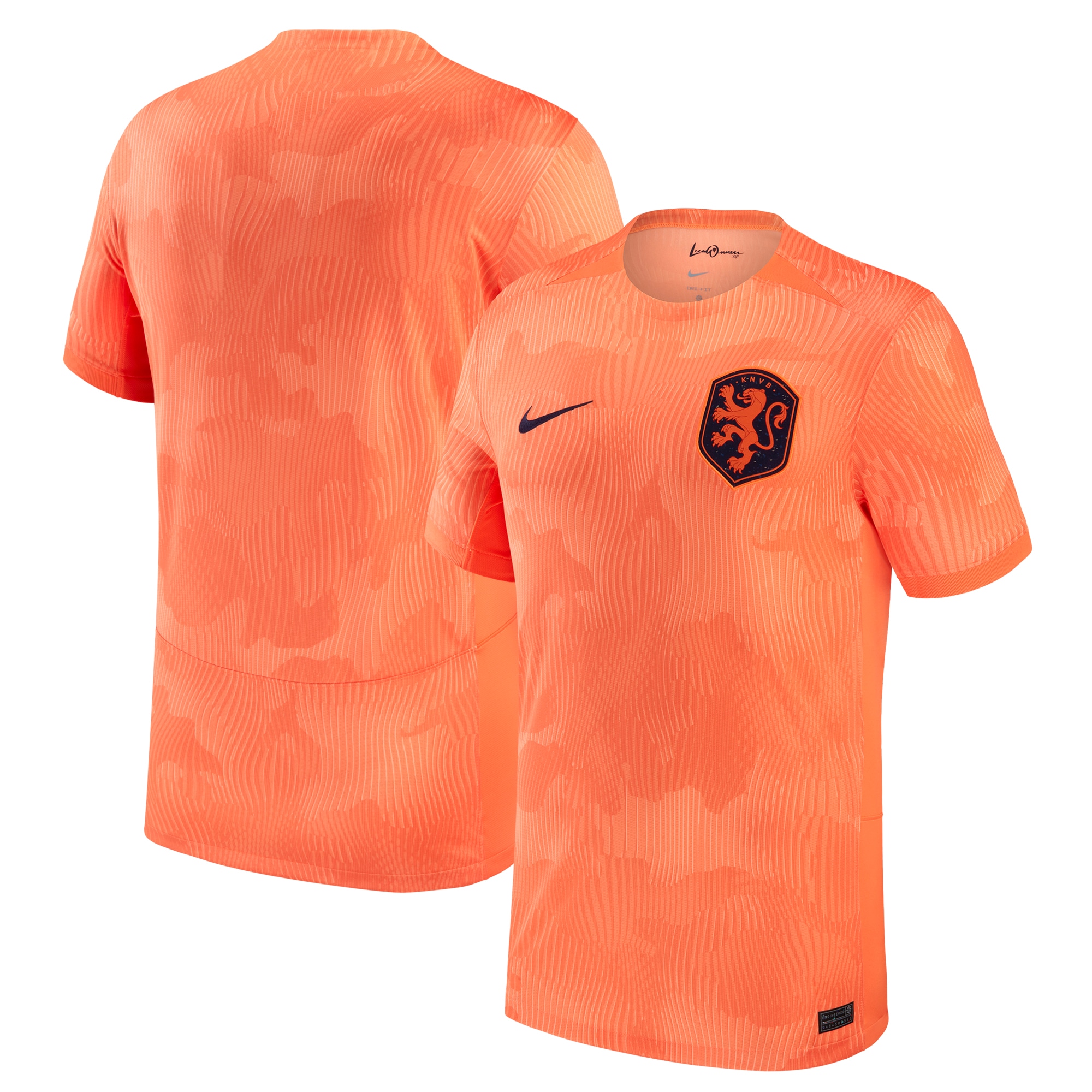 Netherlands Women's National Team Nike 2023 Home Stadium Replica Jersey - Orange