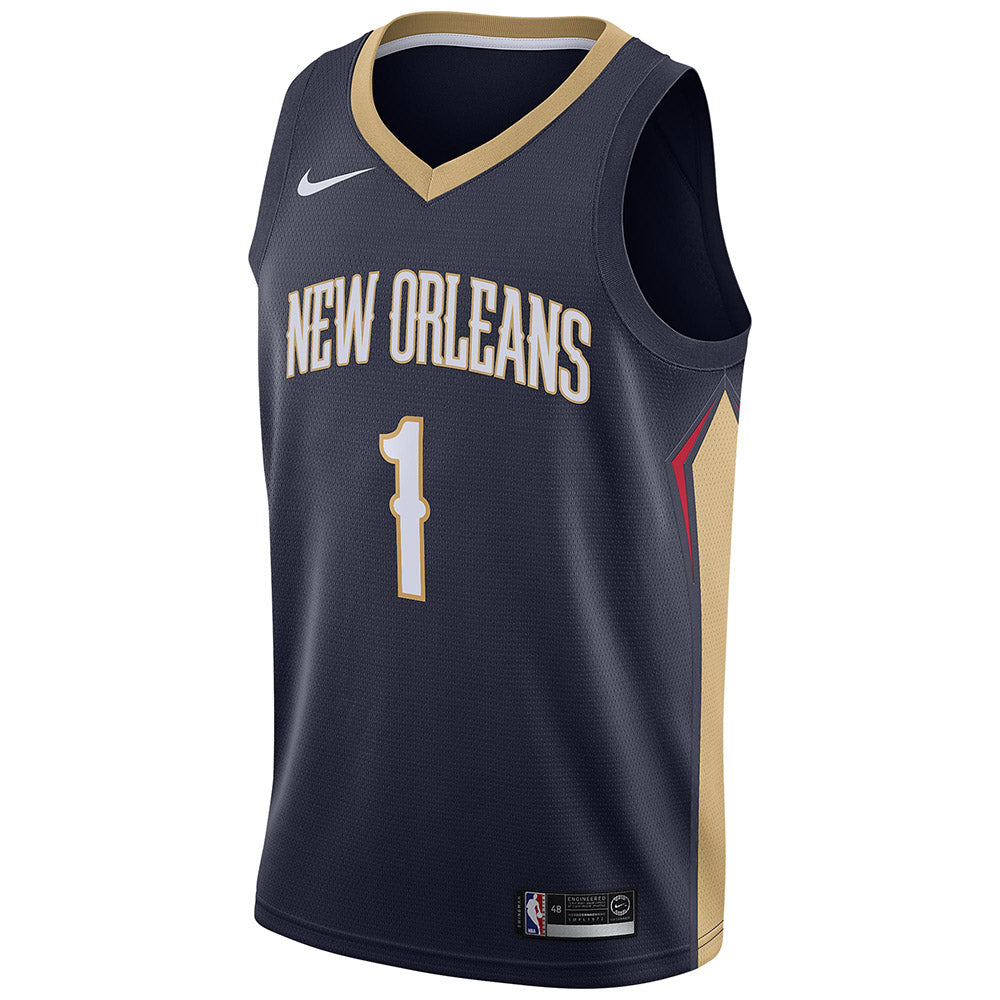 Men's New Orleans Pelicans Zion Williamson Icon Edition Jersey - Navy