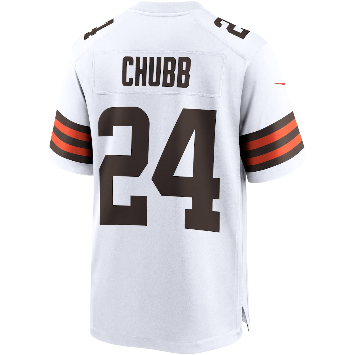 Men's Nick Chubb Nike Browns Game Jersey - White