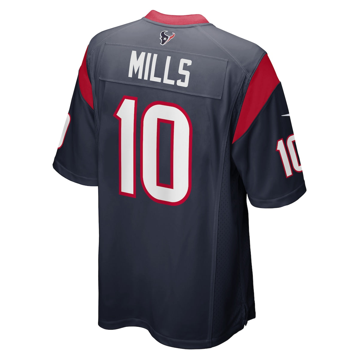 Men's Davis Mills Nike Texans Game Jersey - Navy
