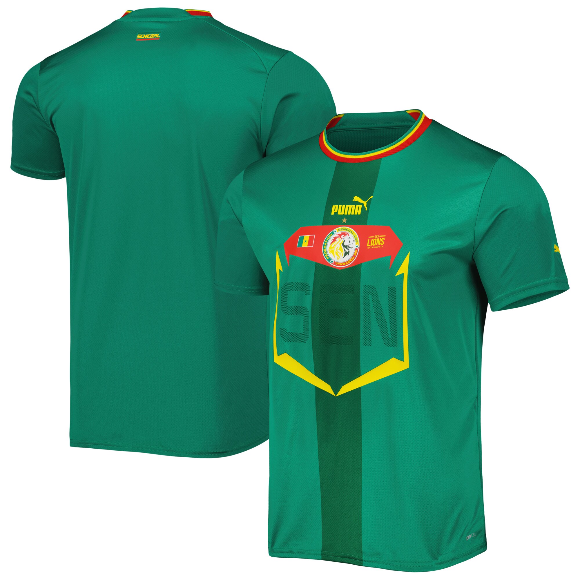 Senegal National Team Puma 2022/23 Away Replica Jersey - Green
