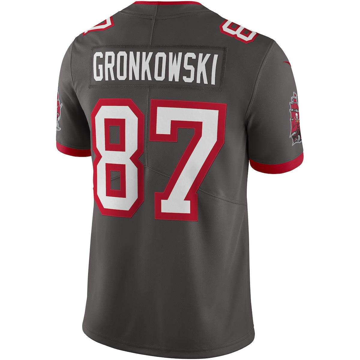 Men's Rob Gronkowski Nike Buccaneers Vapor Limited Jersey - Grey