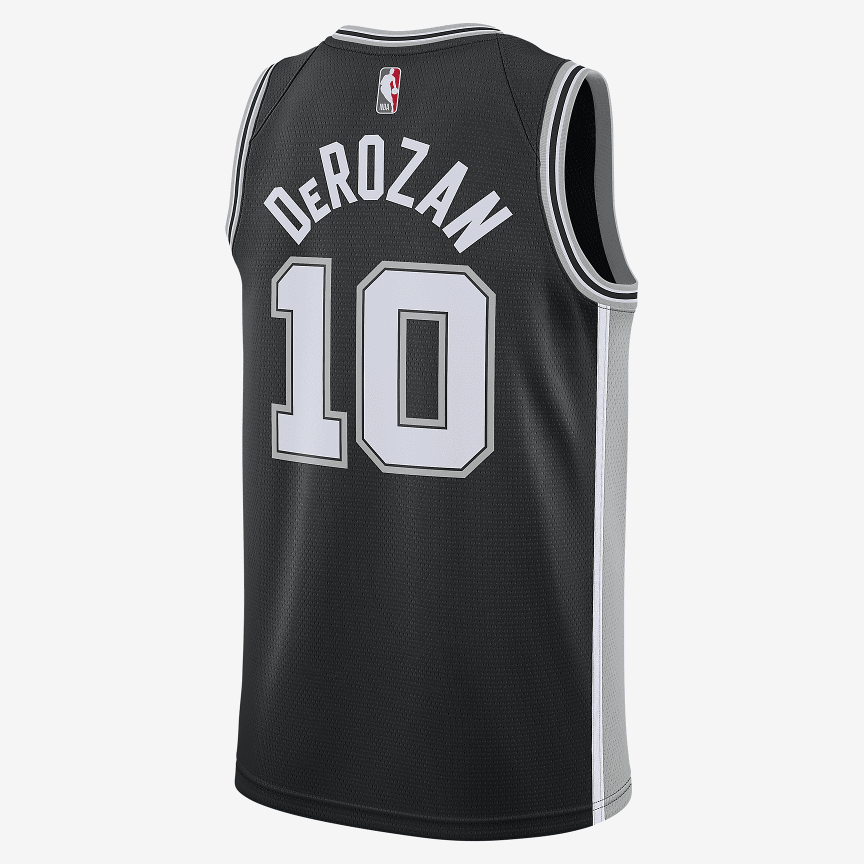 Spurs Icon Edition 2020 Nike NBA Swingman Jersey - Black/Flat Silver/White