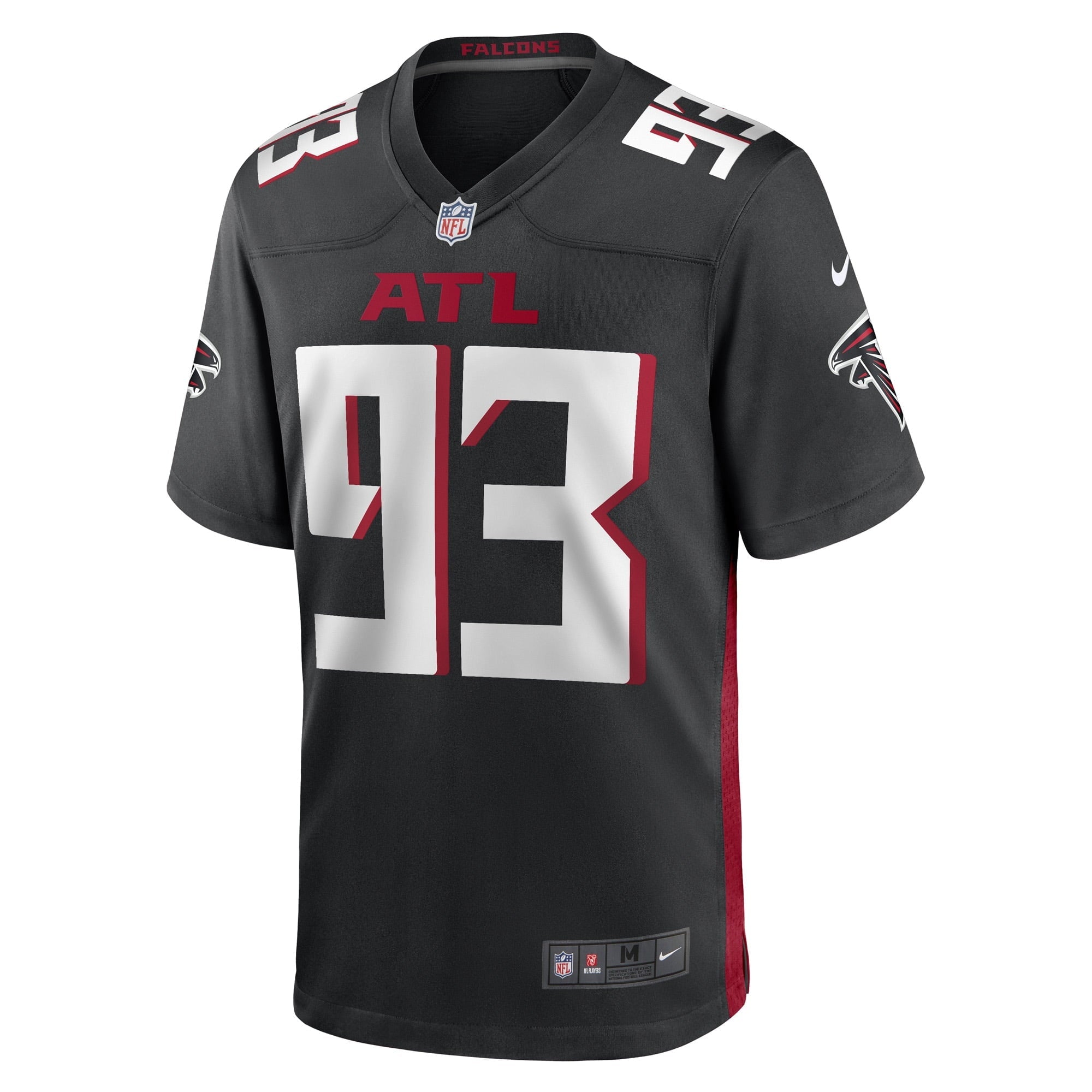 Men's Nike Black Atlanta Falcons Timmy Horne Game Player Jersey