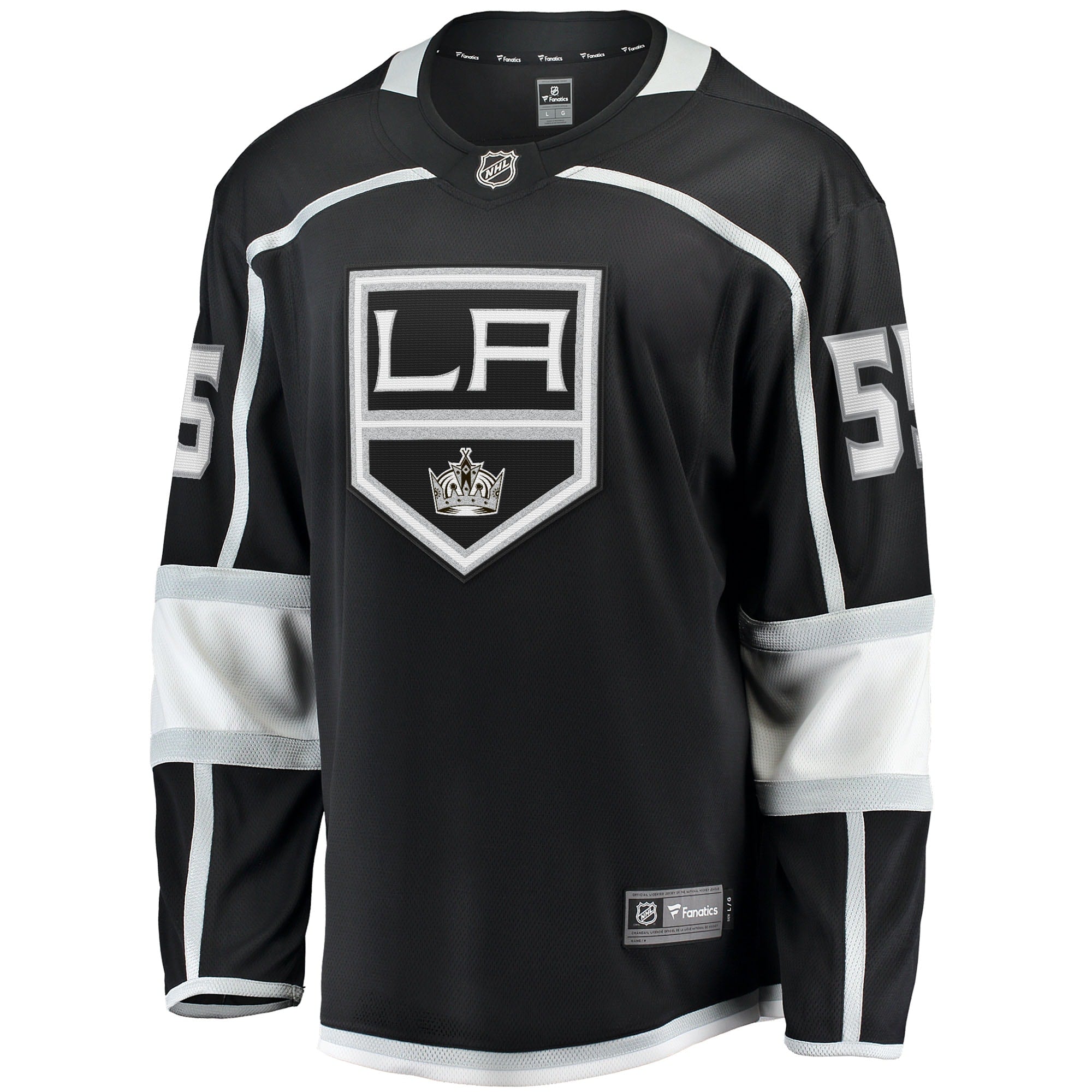 Men's Fanatics Branded Quinton Byfield Black Los Angeles Kings Home Team Breakaway Player Jersey