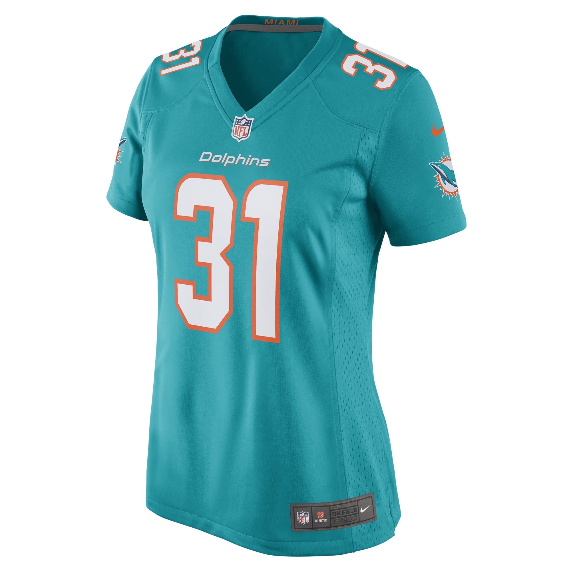 Women's Nike Raheem Mostert Aqua Miami Dolphins Game Jersey