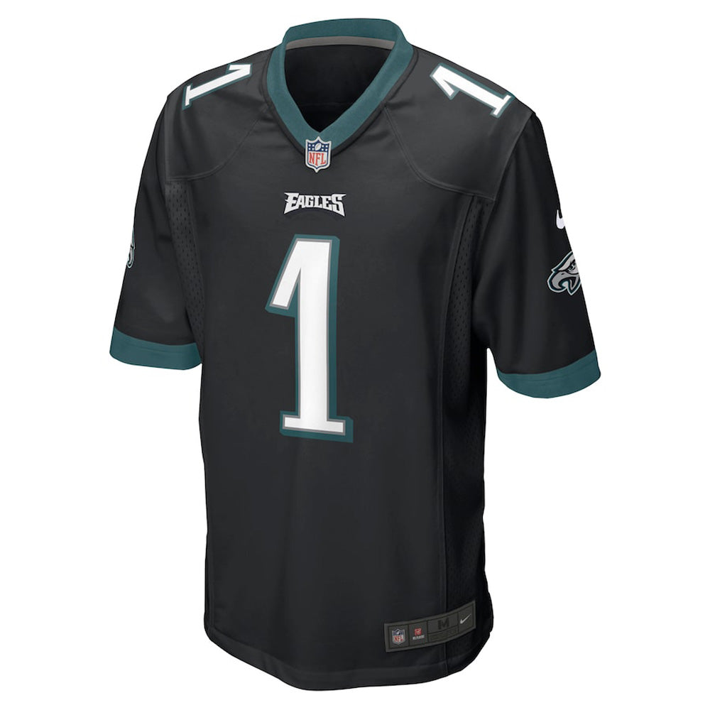 Youth Philadelphia Eagles Jalen Hurts Game Jersey - Black