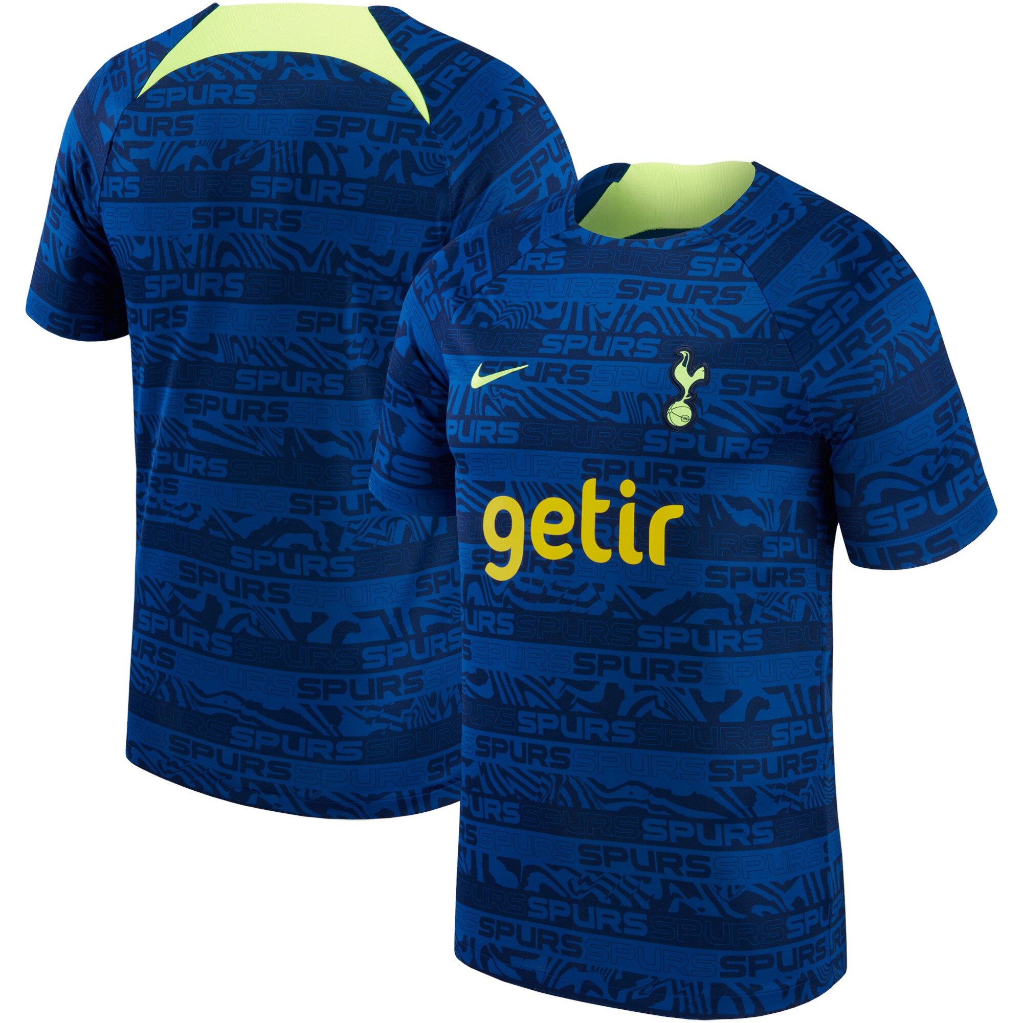 Tottenham Hotspur Nike Youth 2022 Pre-Match Raglan Performance Top - Blue