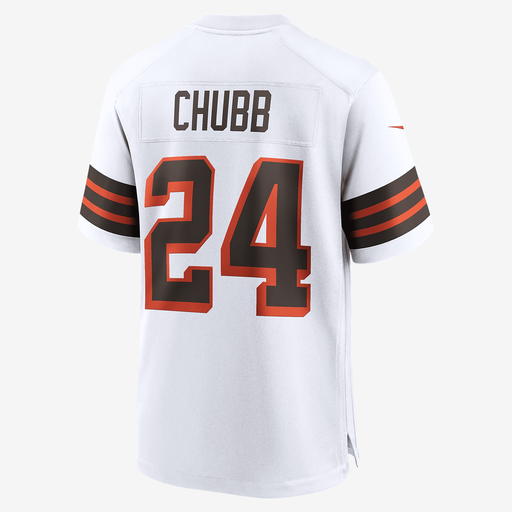 NFL Cleveland Browns (Nick Chubb) Men's Game Football Jersey - White