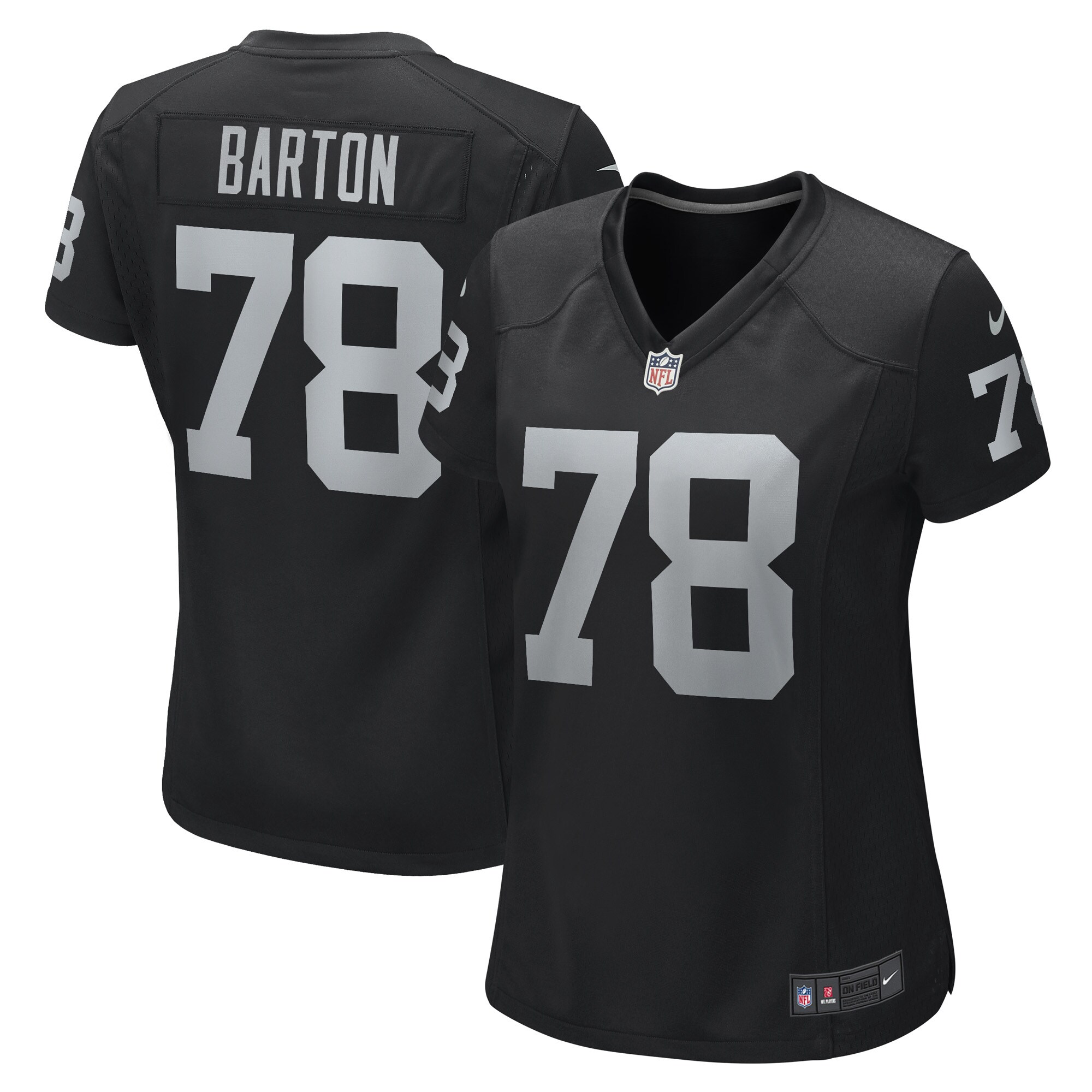 Jackson Barton Las Vegas Raiders Nike Women's Game Player Jersey - Black