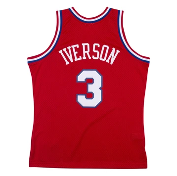Men’s Allen Iverson Philadelphia 76ers 2000-2001 Swingman Replica Jersey By Mitchell & Ness