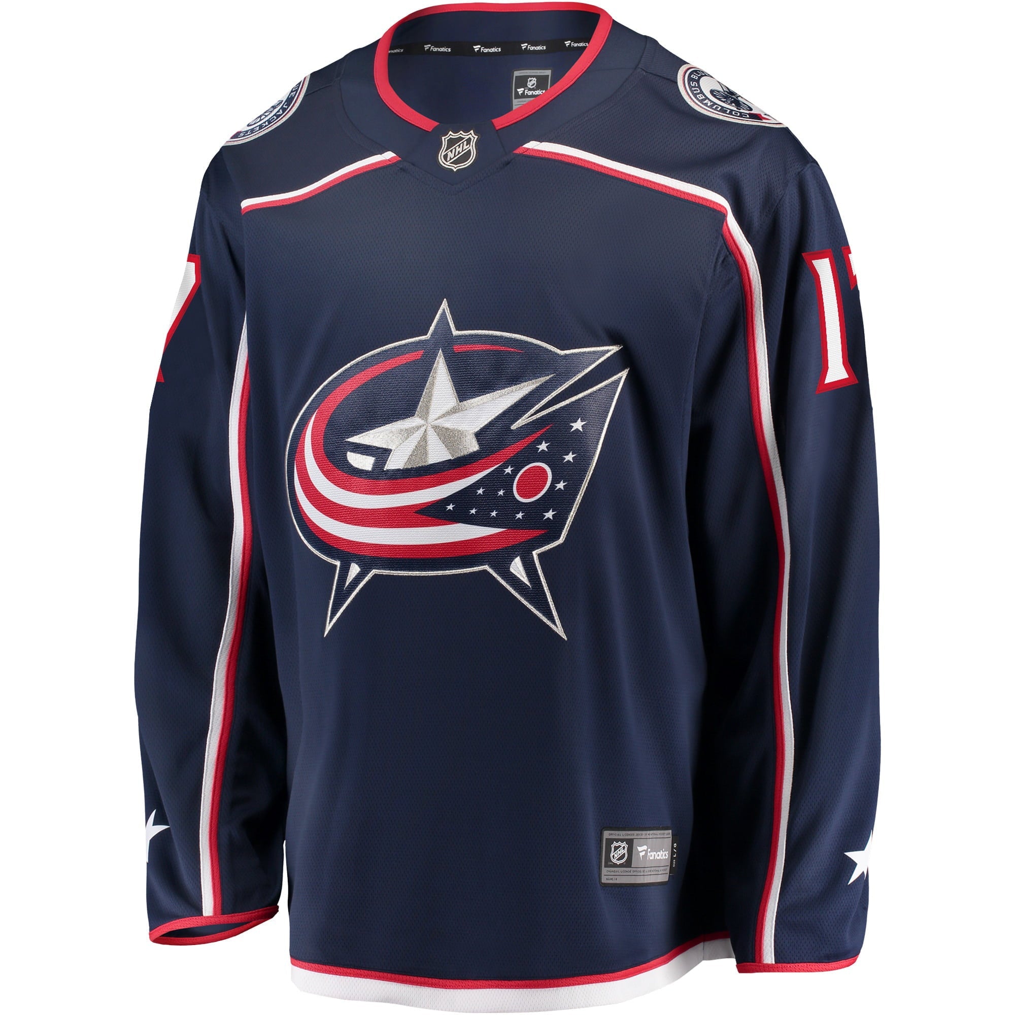 Men's Fanatics Branded Justin Danforth Navy Columbus Blue Jackets Home Breakaway Player Jersey