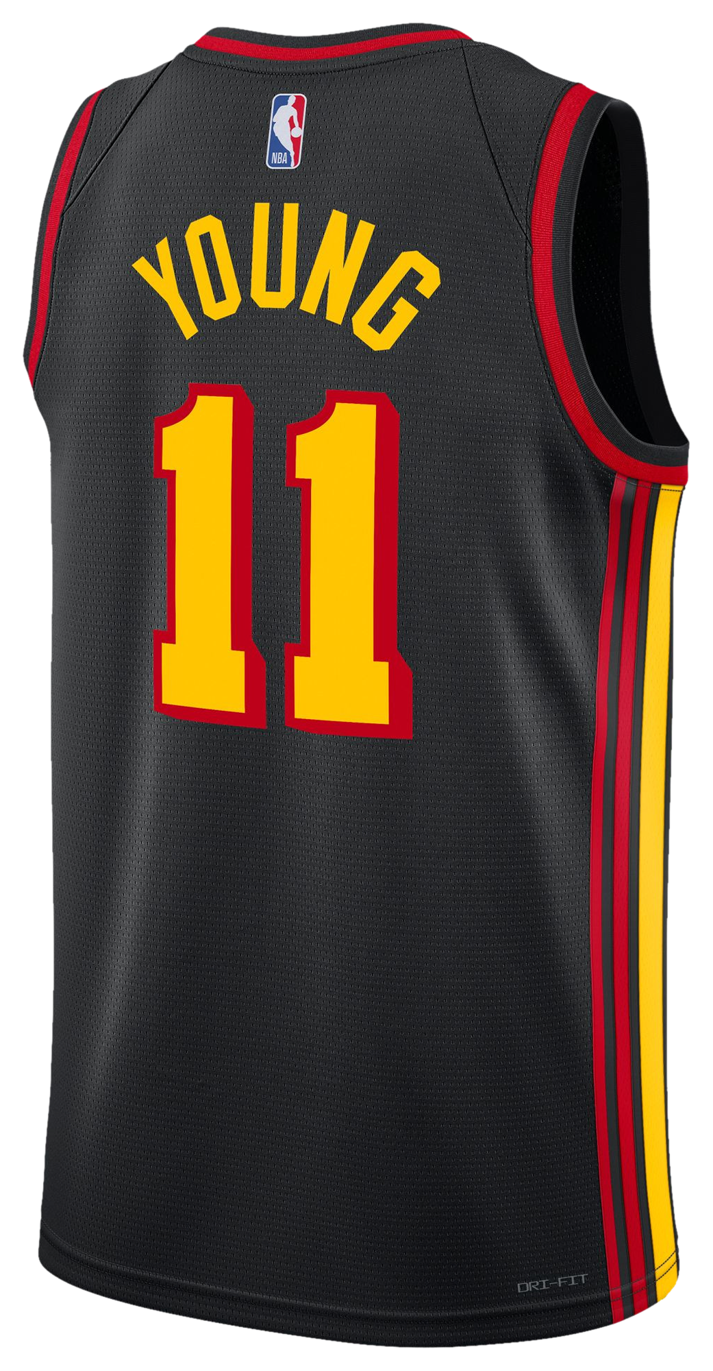 Men's Young Trae Nike Hawks Swingman Jersey - Black