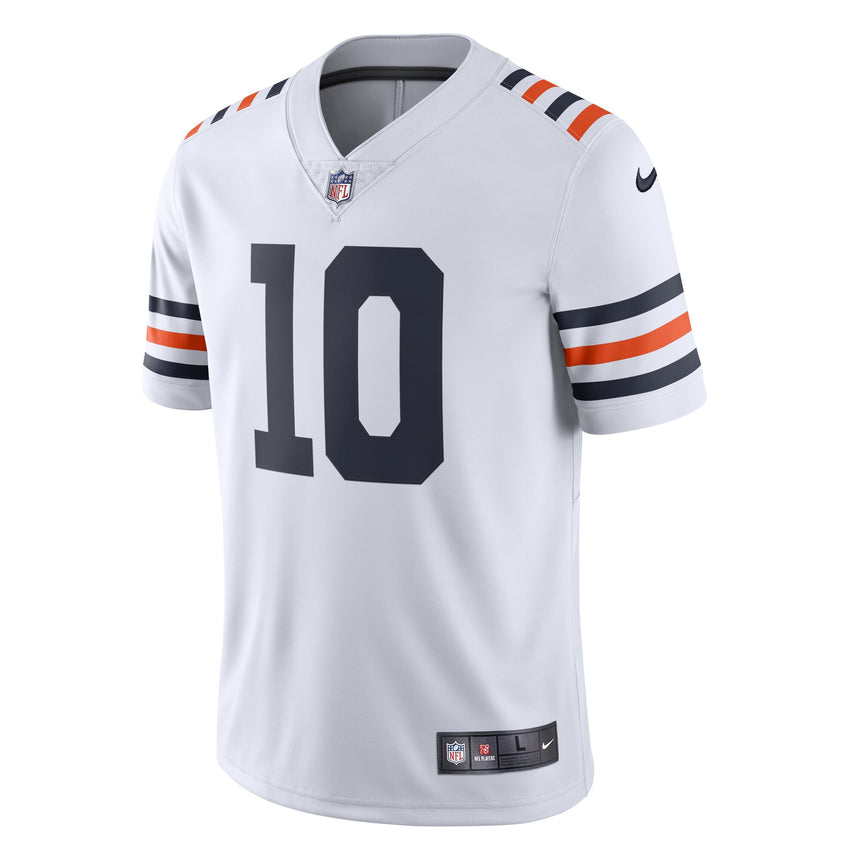 Men's Chicago Bears Mitchell Trubisky White Alternate Classic Vapor Limited Jersey