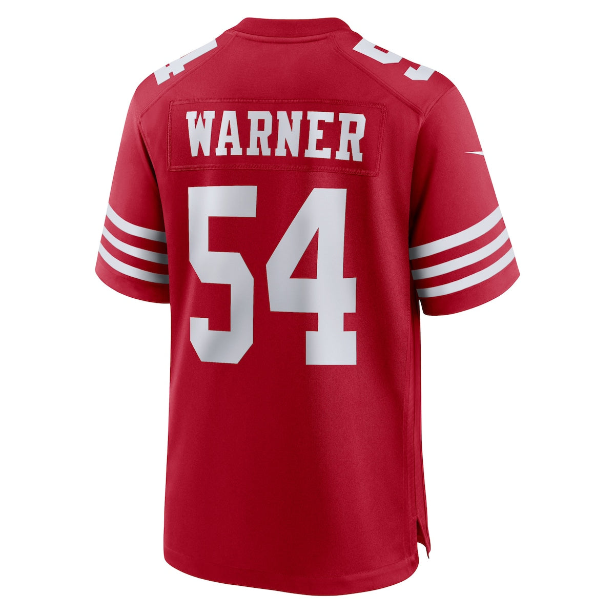 Men's Fred Warner Nike 49ers Alternate Game Jersey - Red