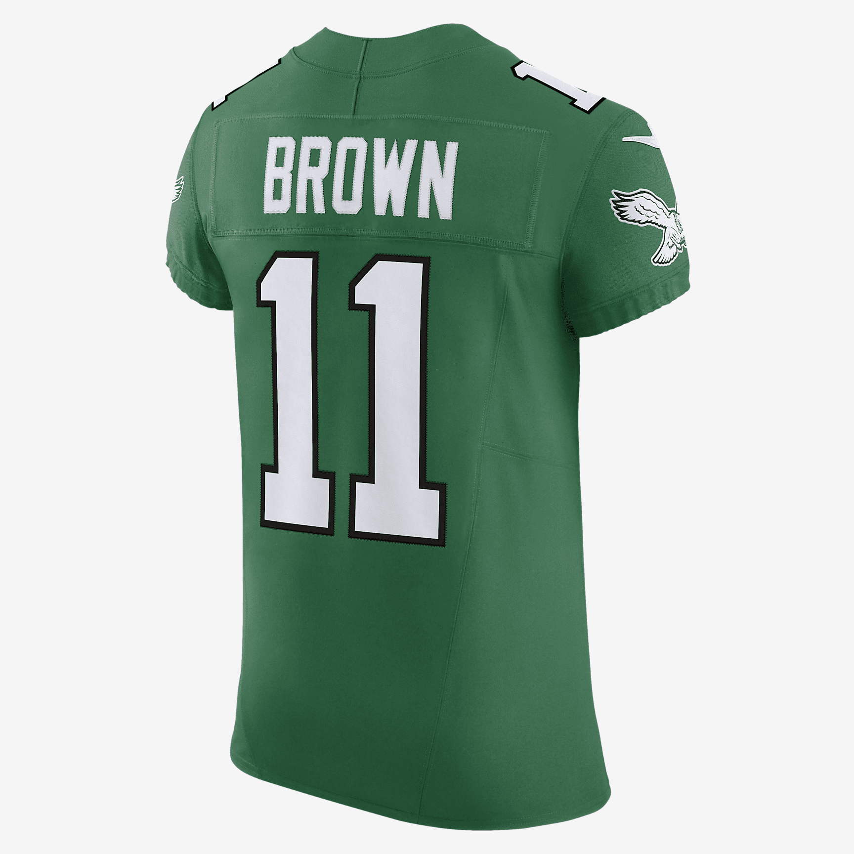 A.J. Brown Philadelphia Eagles Men's Nike Dri-FIT NFL Elite Football Jersey - Kelly Green