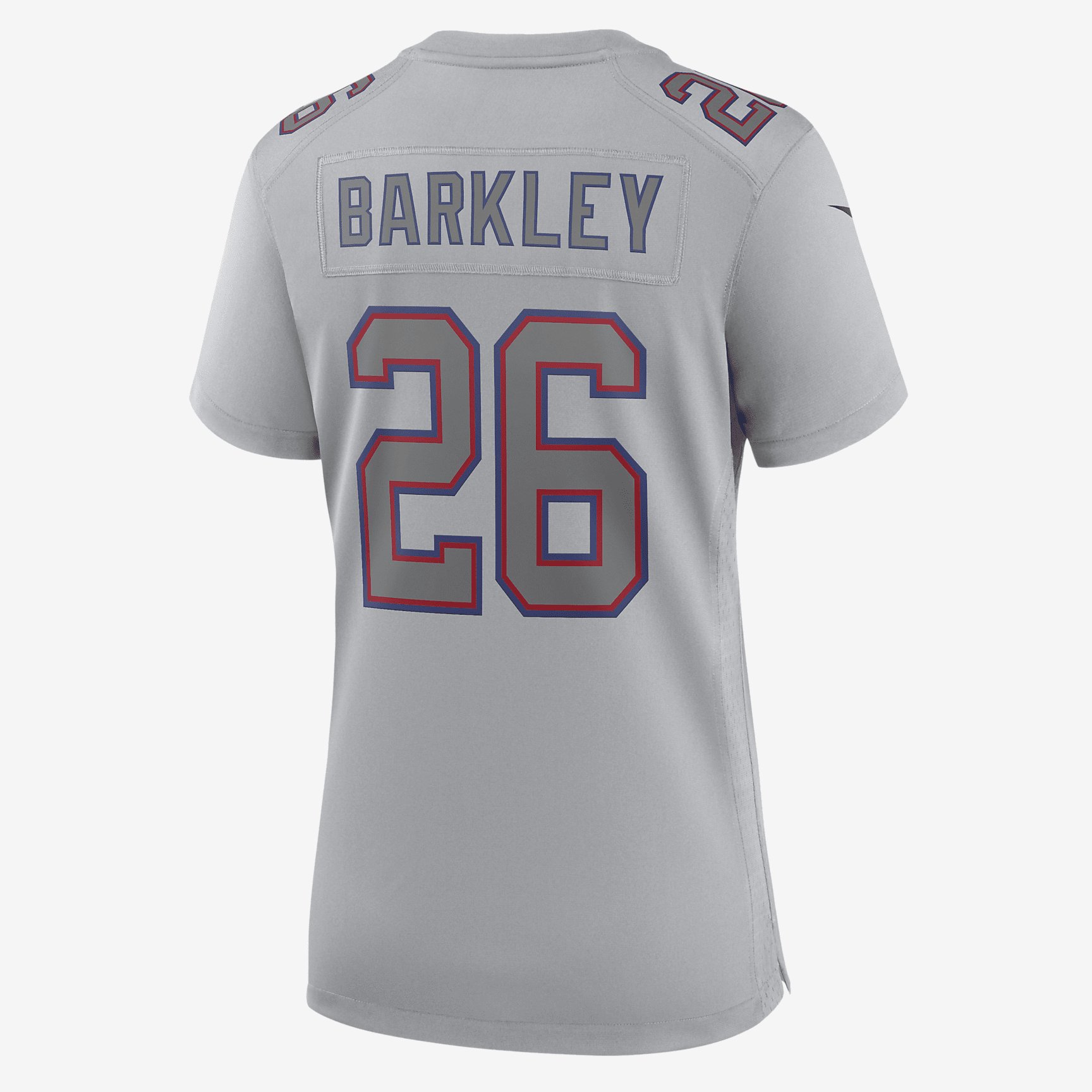 NFL New York Giants Atmosphere (Saquon Barkley) Women's Fashion Football Jersey - Grey