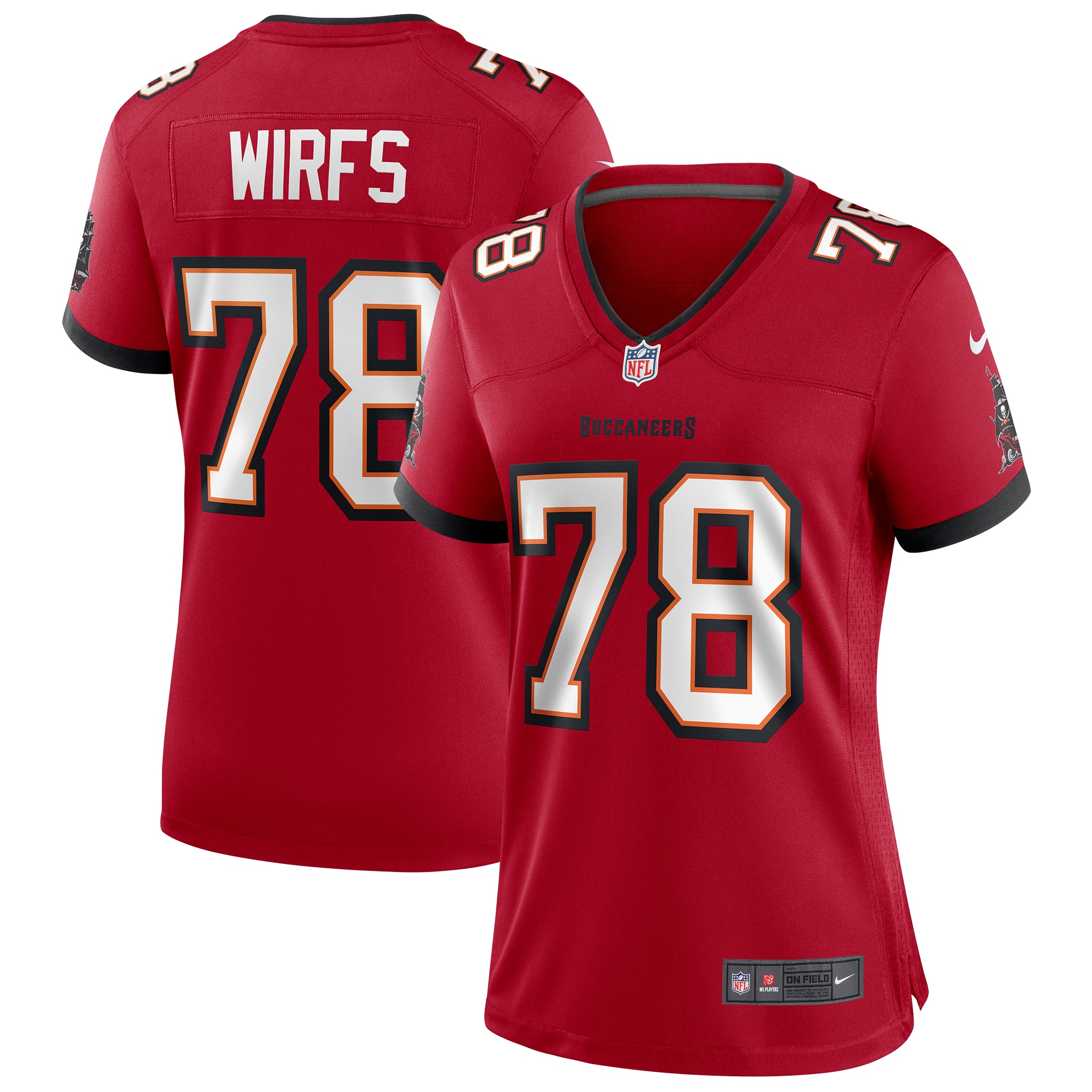 Tristan Wirfs Tampa Bay Buccaneers Nike Women's Game Jersey - Red
