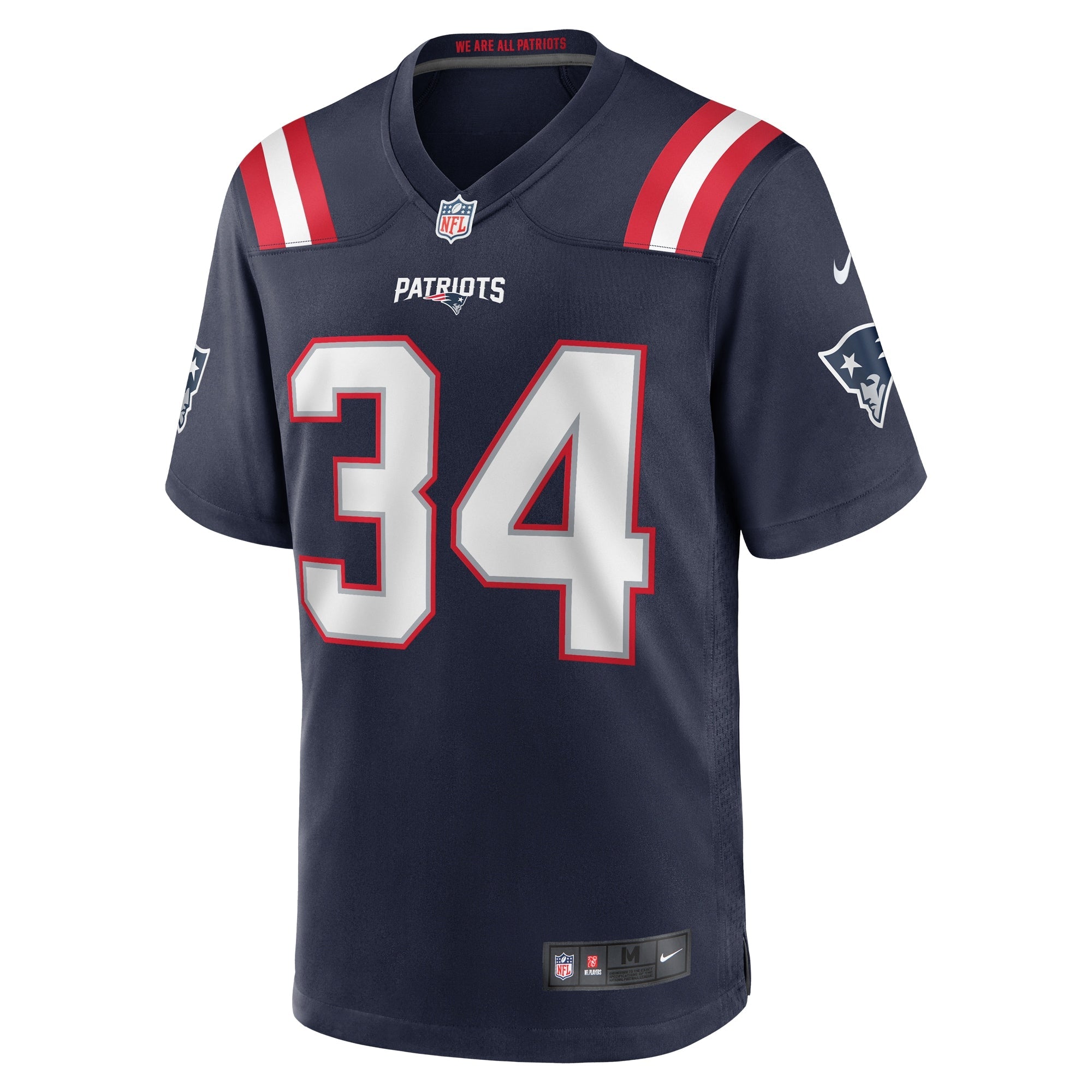 Men's Nike Quandre Mosely Navy New England Patriots Home Game Player Jersey