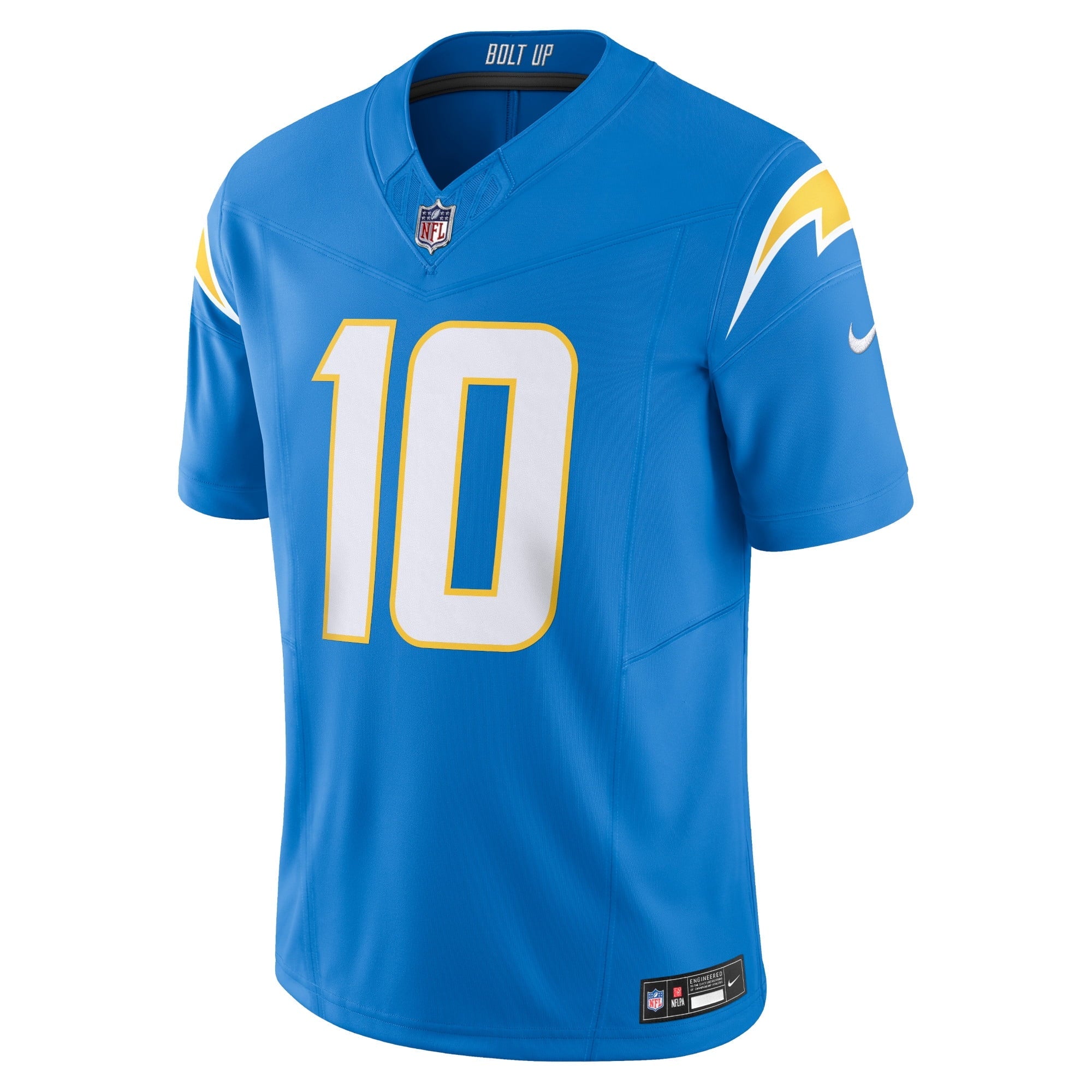 Men's Nike Justin Herbert Powder Blue Los Angeles Chargers Vapor F.U.S.E. Limited Jersey
