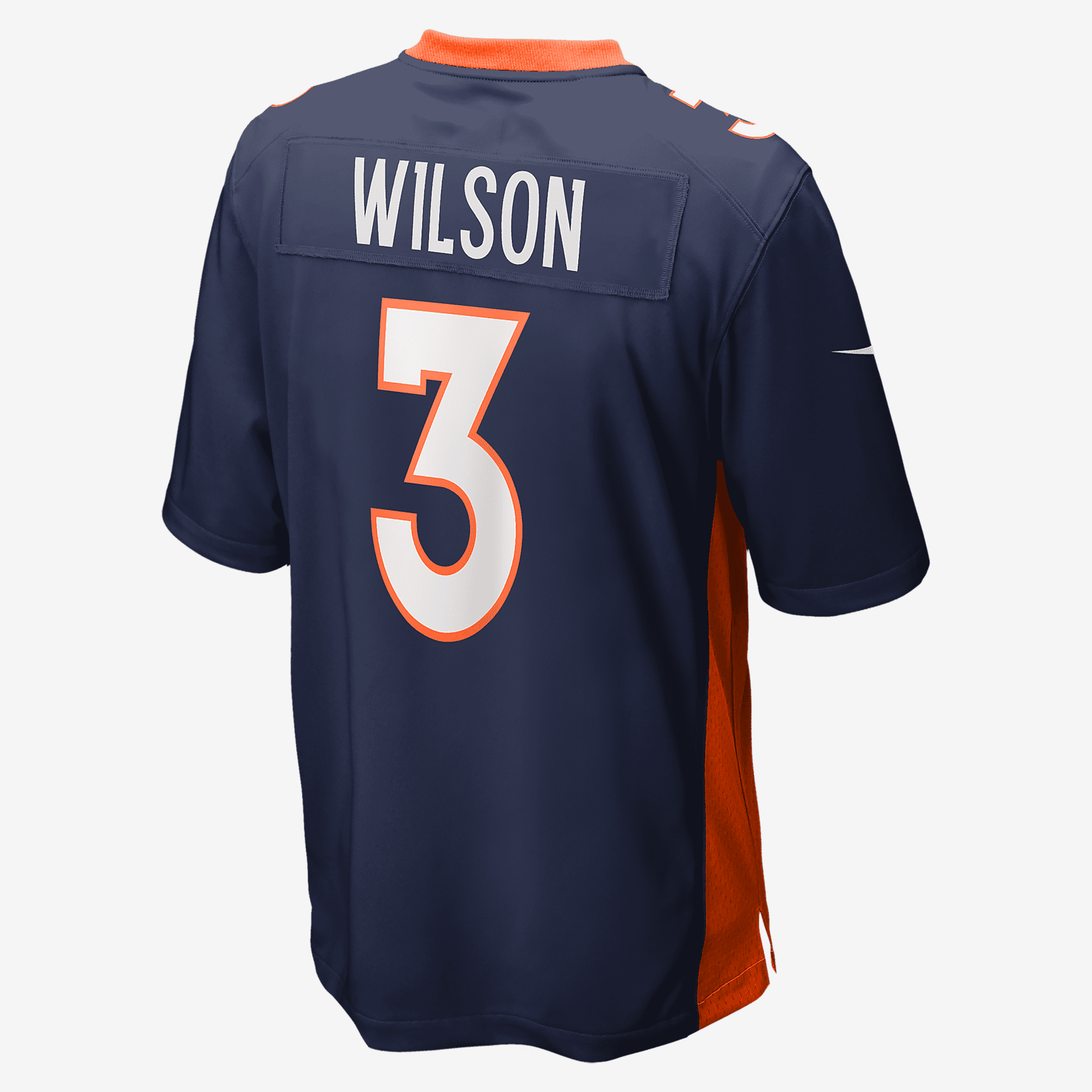 NFL Denver Broncos (Russell Wilson) Men's Game Football Jersey - Navy