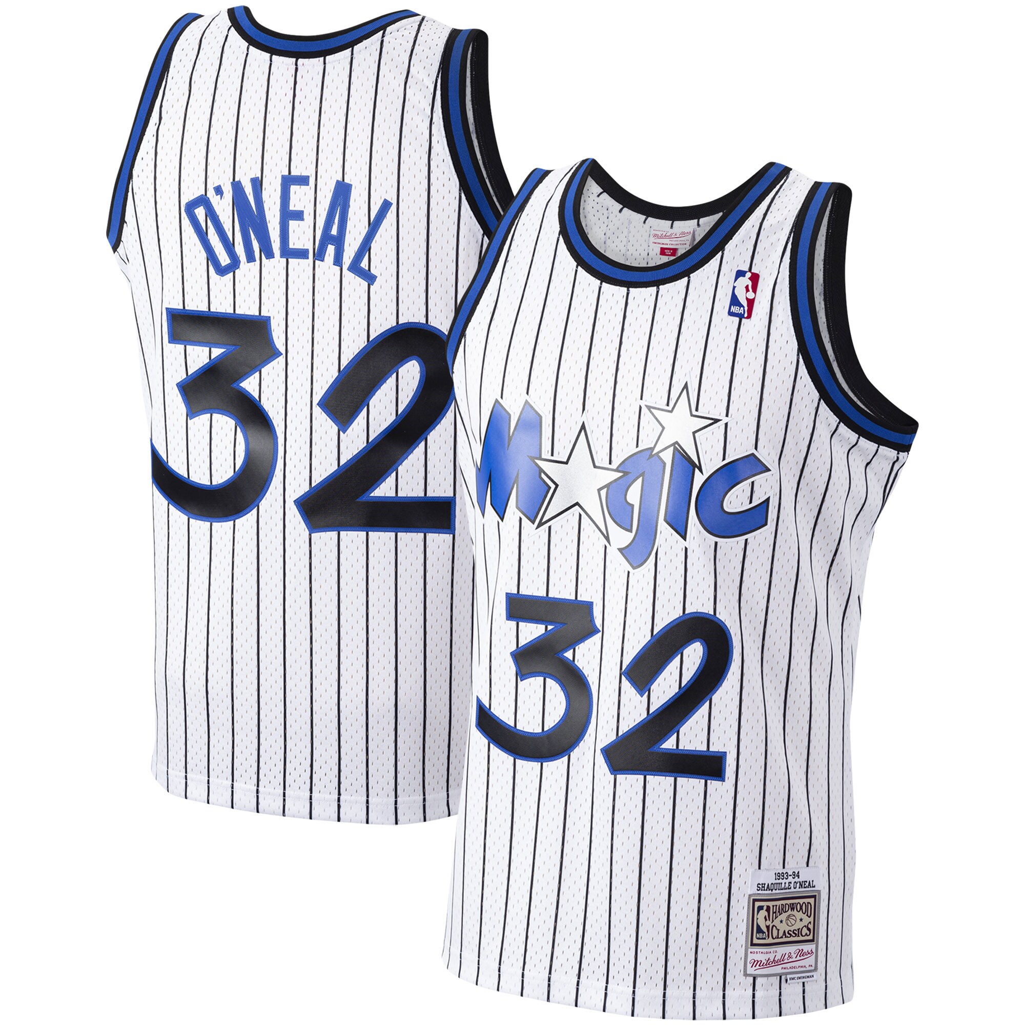 Shaquille O'Neal Orlando Magic Mitchell & Ness Hardwood Classics Swingman Jersey - White