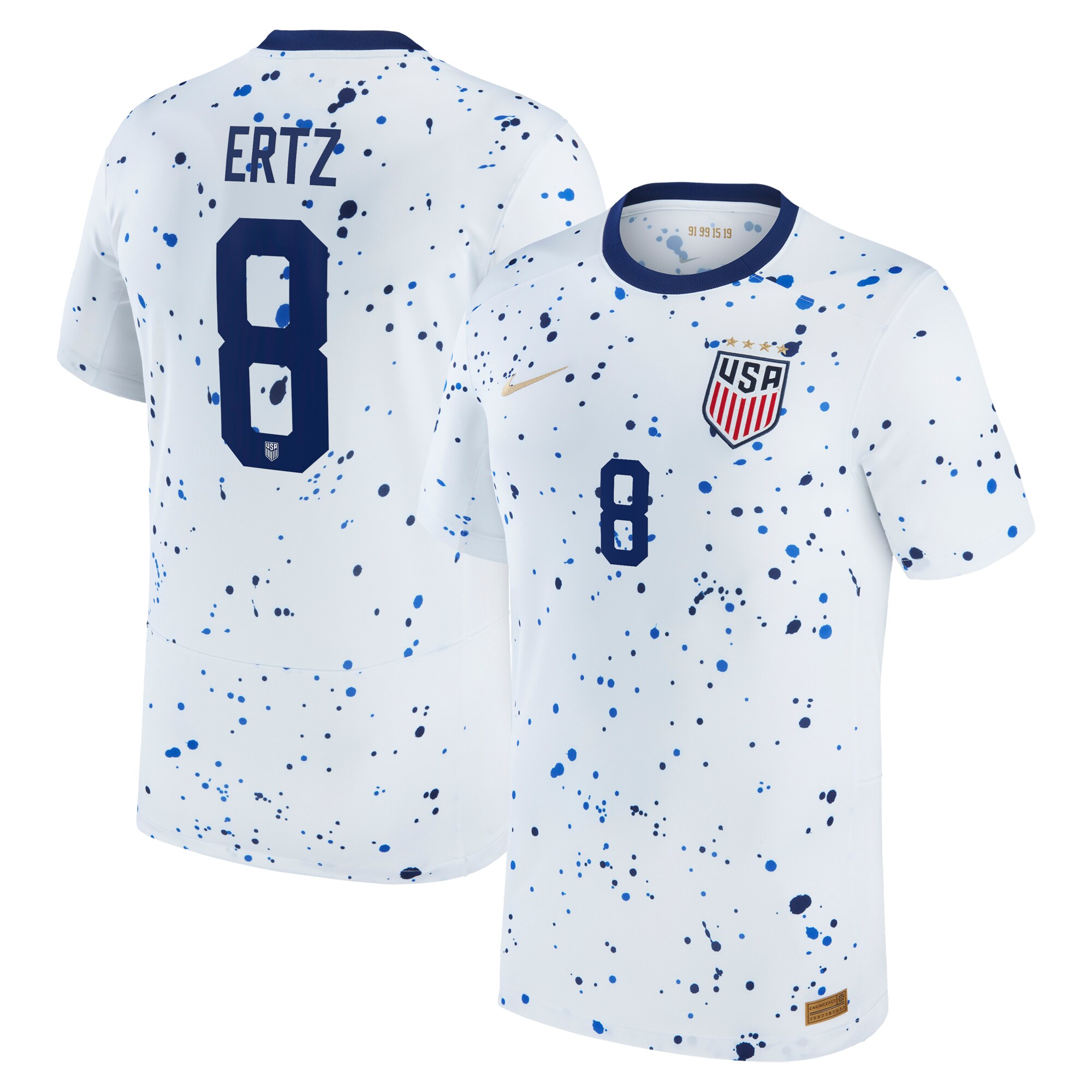 Julie Ertz USWNT Nike 2023 Home Replica Player Jersey - White