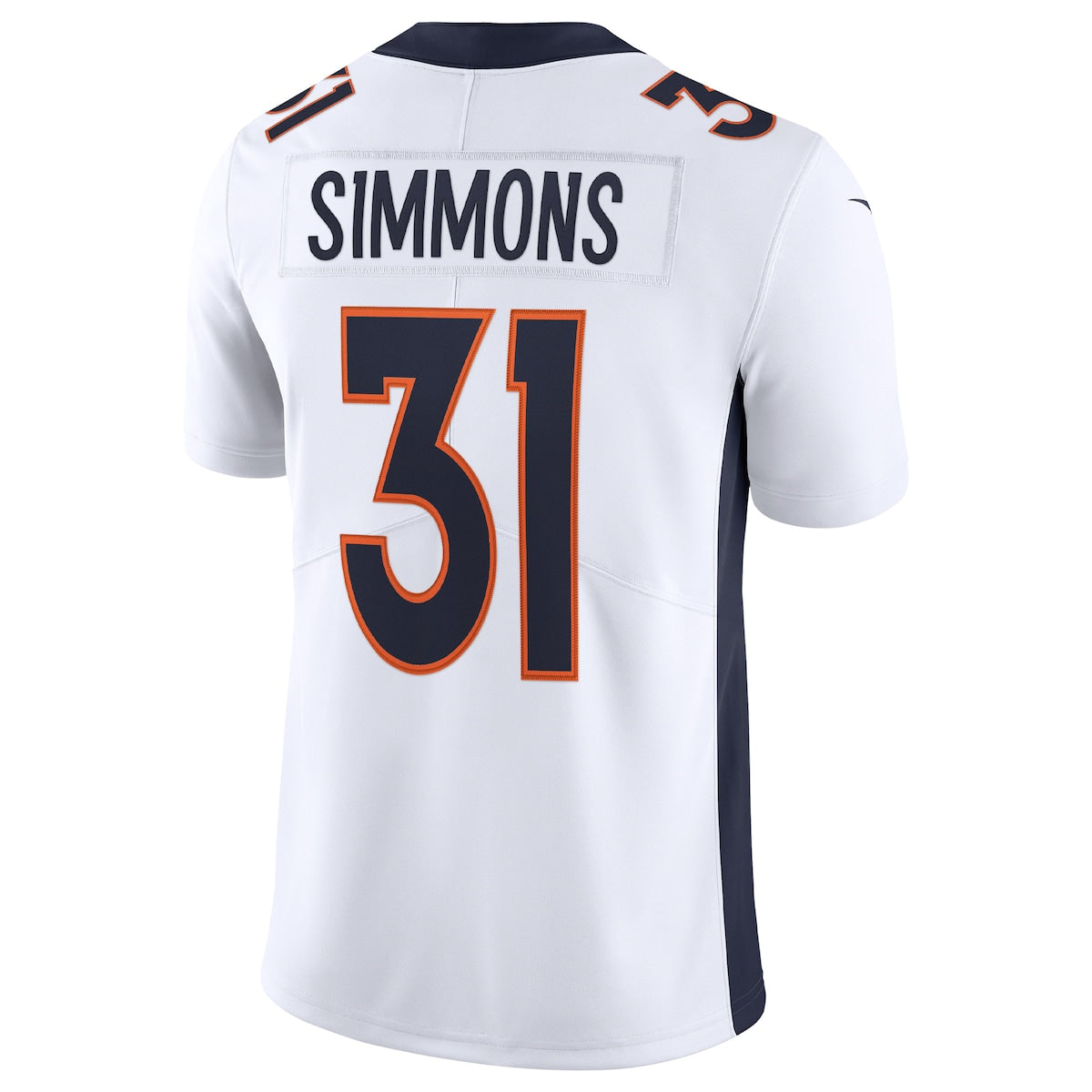 Men's Justin Simmons Nike Broncos Vapor Limited Jersey - White
