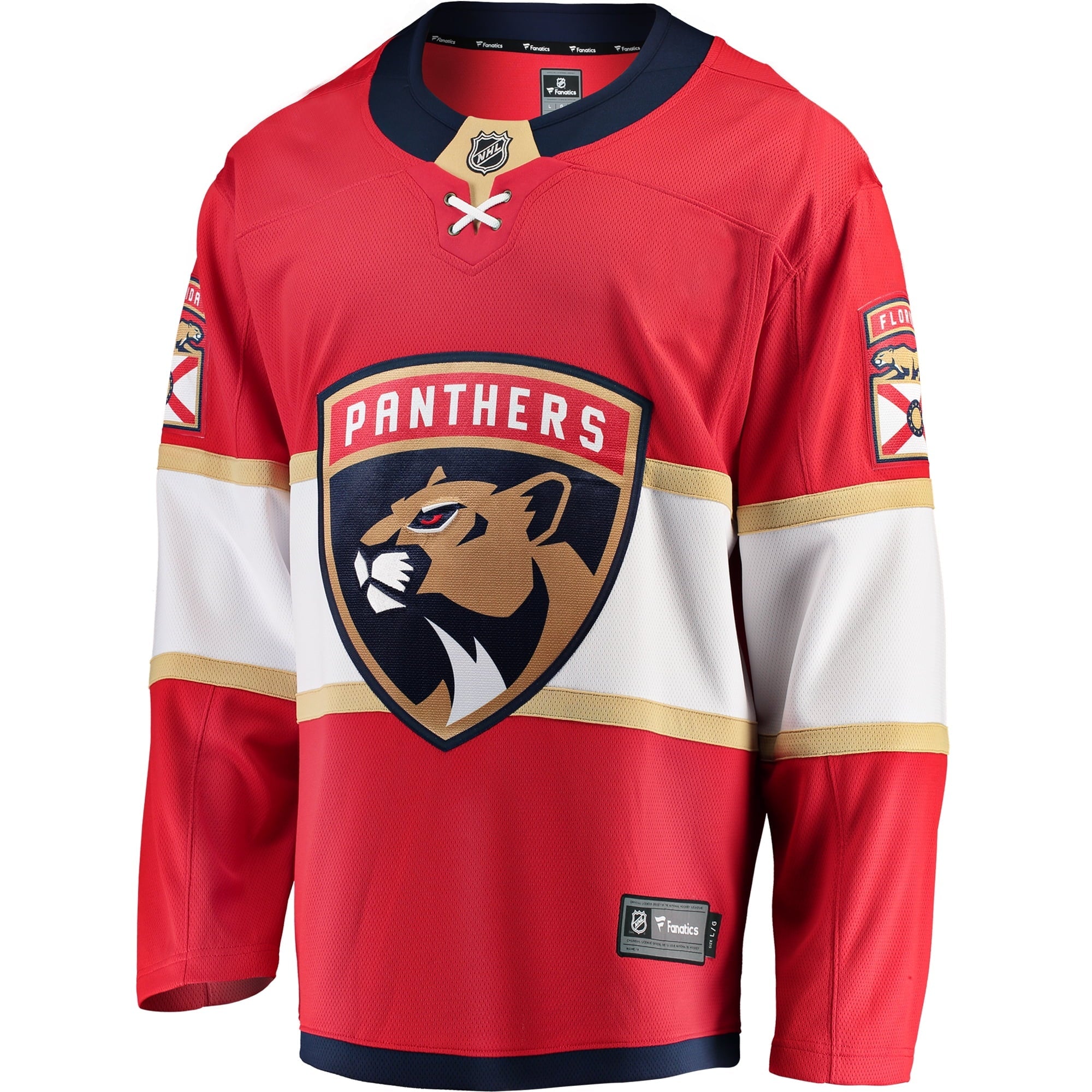 Men's Fanatics Branded Red Florida Panthers Breakaway Home Jersey