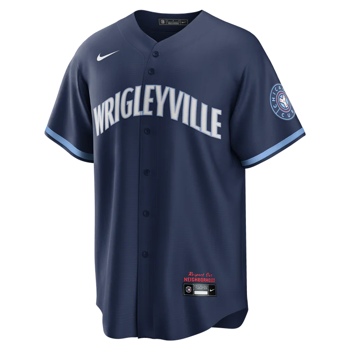 Men's Chicago Cubs Navy City Connect Replica Player Jersey